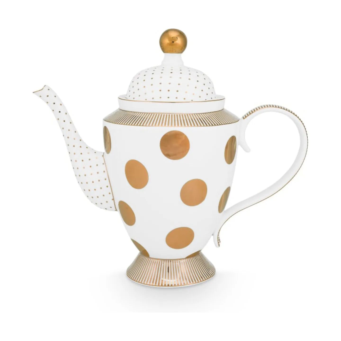 PIP Studio Tekander Dot Delight Tekande i Hvid/guldfarvet, 1