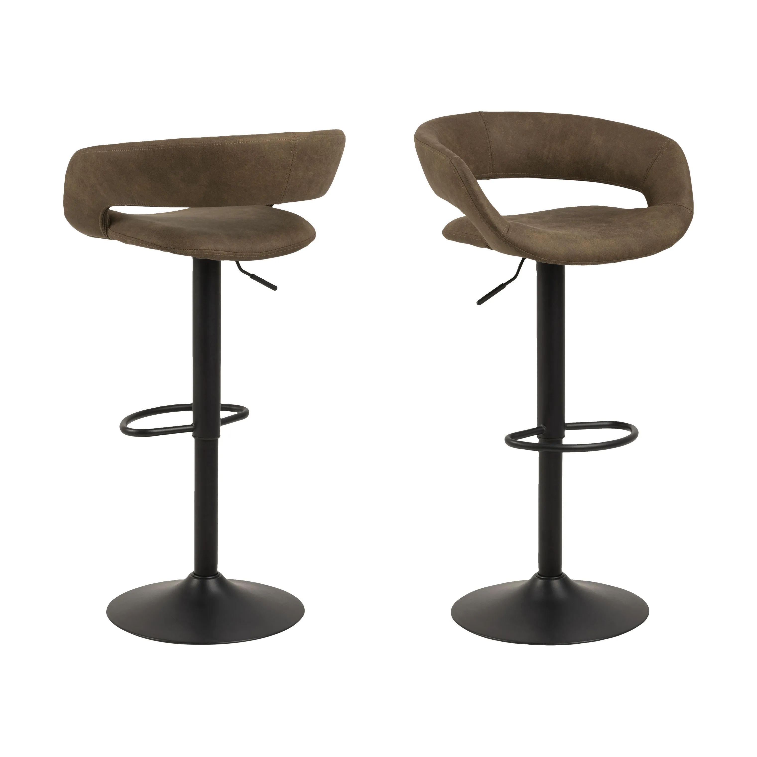CASA Living Barstole Grace Barstol - 2 stk i Brun, 4