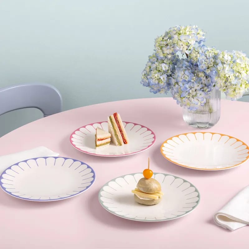 Villeroy & Boch Middagstallerkener Fleur Cassis Middagstallerken i 26,6 cm, 4