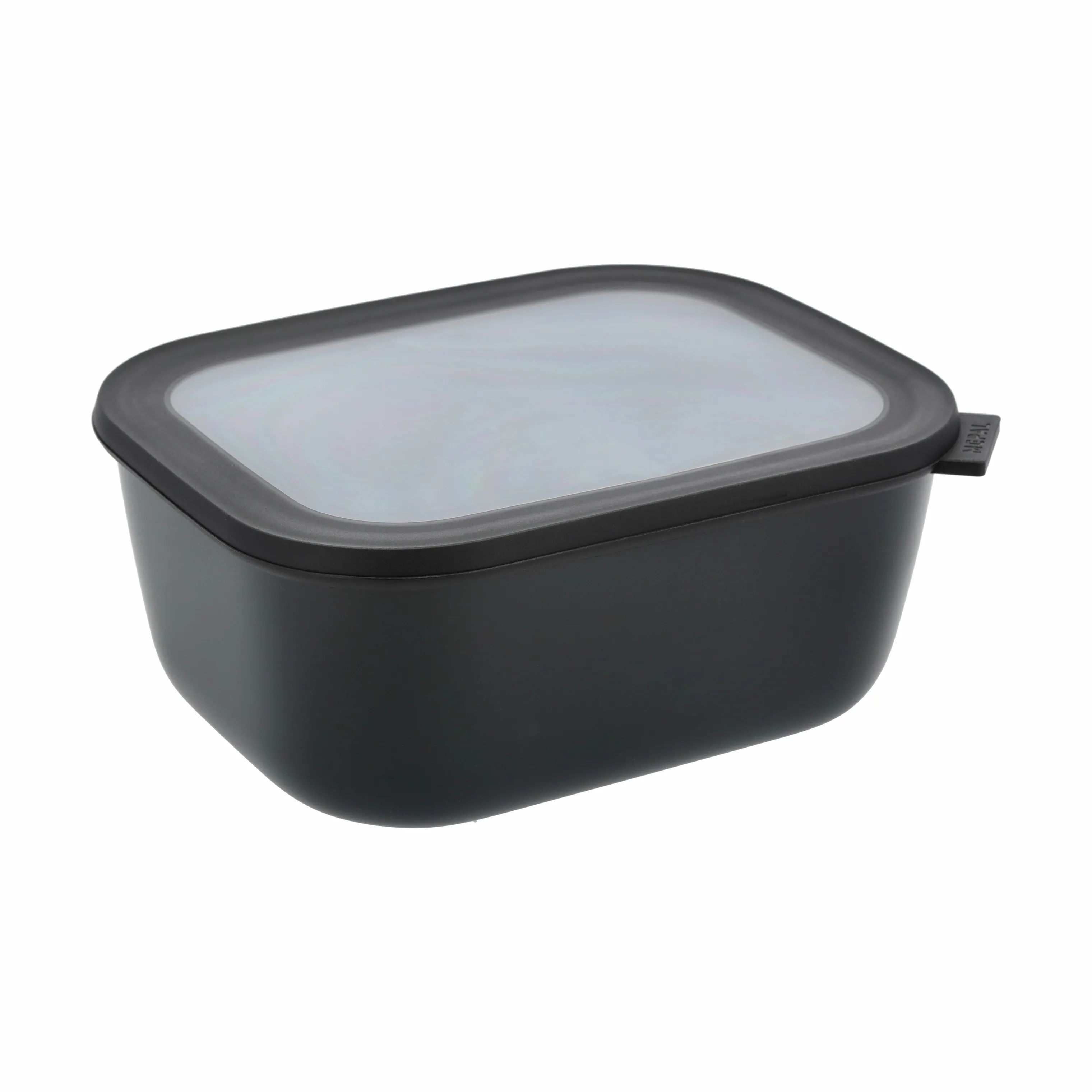 Mepal Opbevaringsbokse Cirqula Rektangulær opbevaringsskål m. låg i Black, 3 L, 1