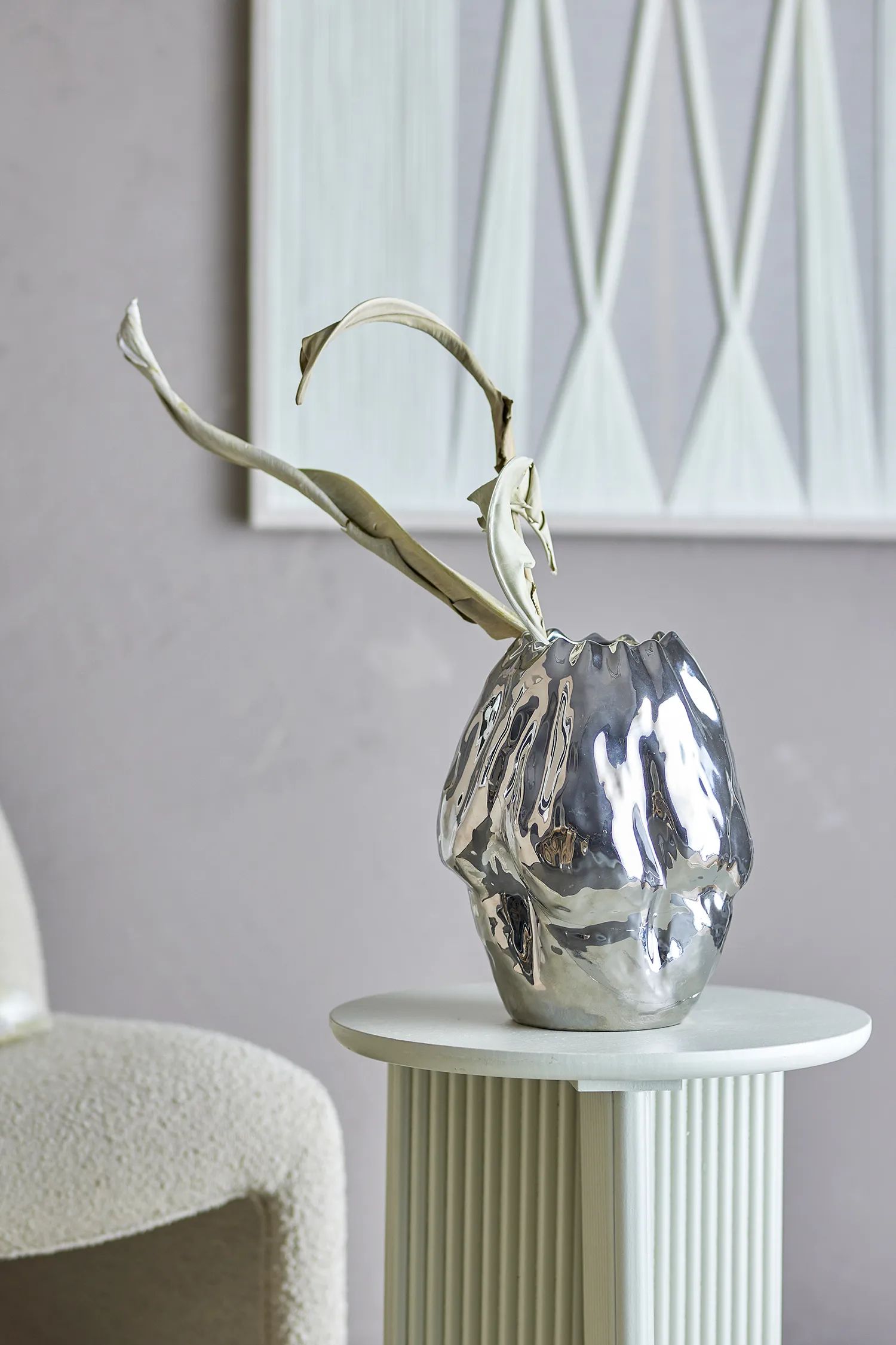 Bloomingville Vaser Vase - Bobby i Sølvfarvet, 2