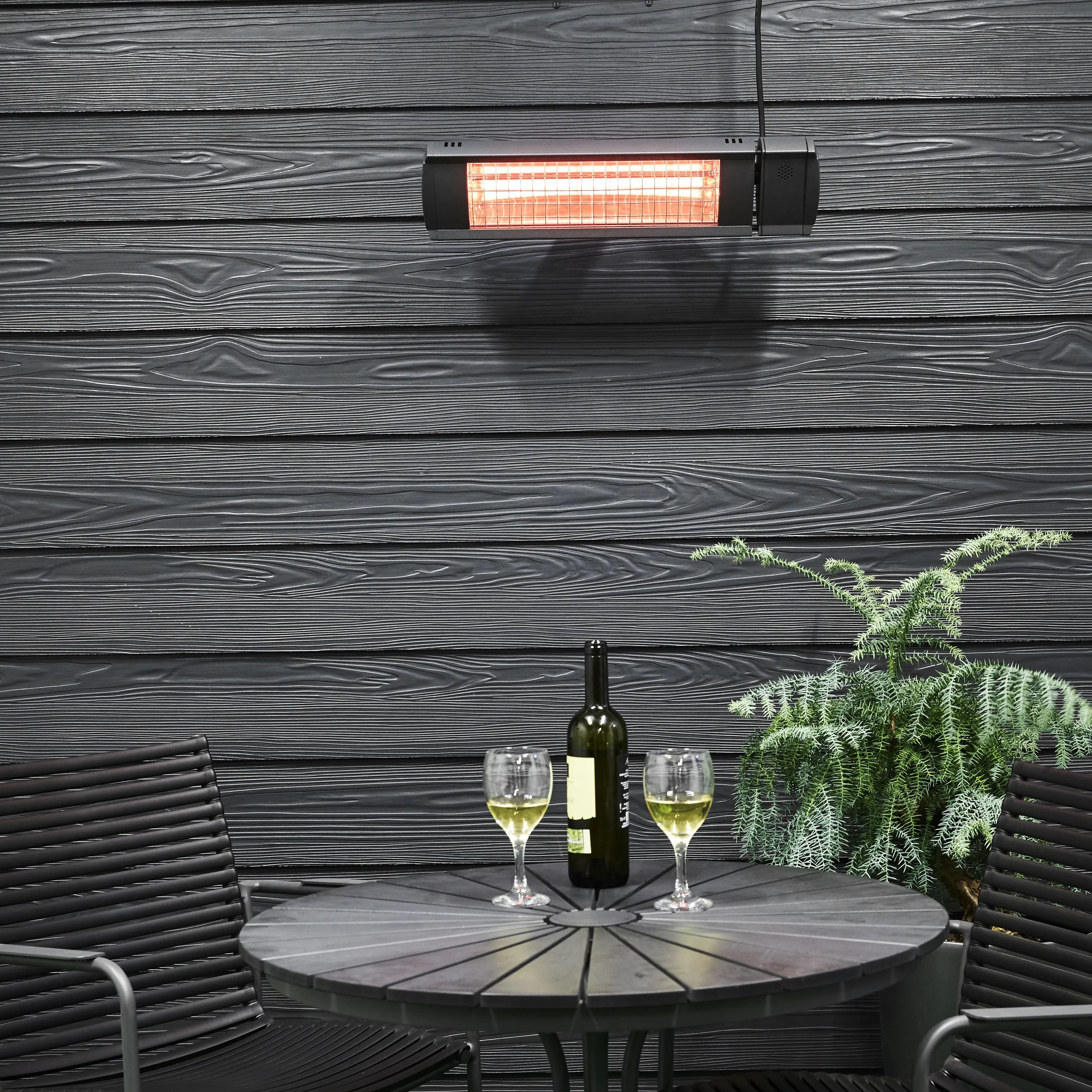 HEAT1 Terrassevarmere og varmelamper Terrassevarmer ECO high-line i 1500/plus, 2