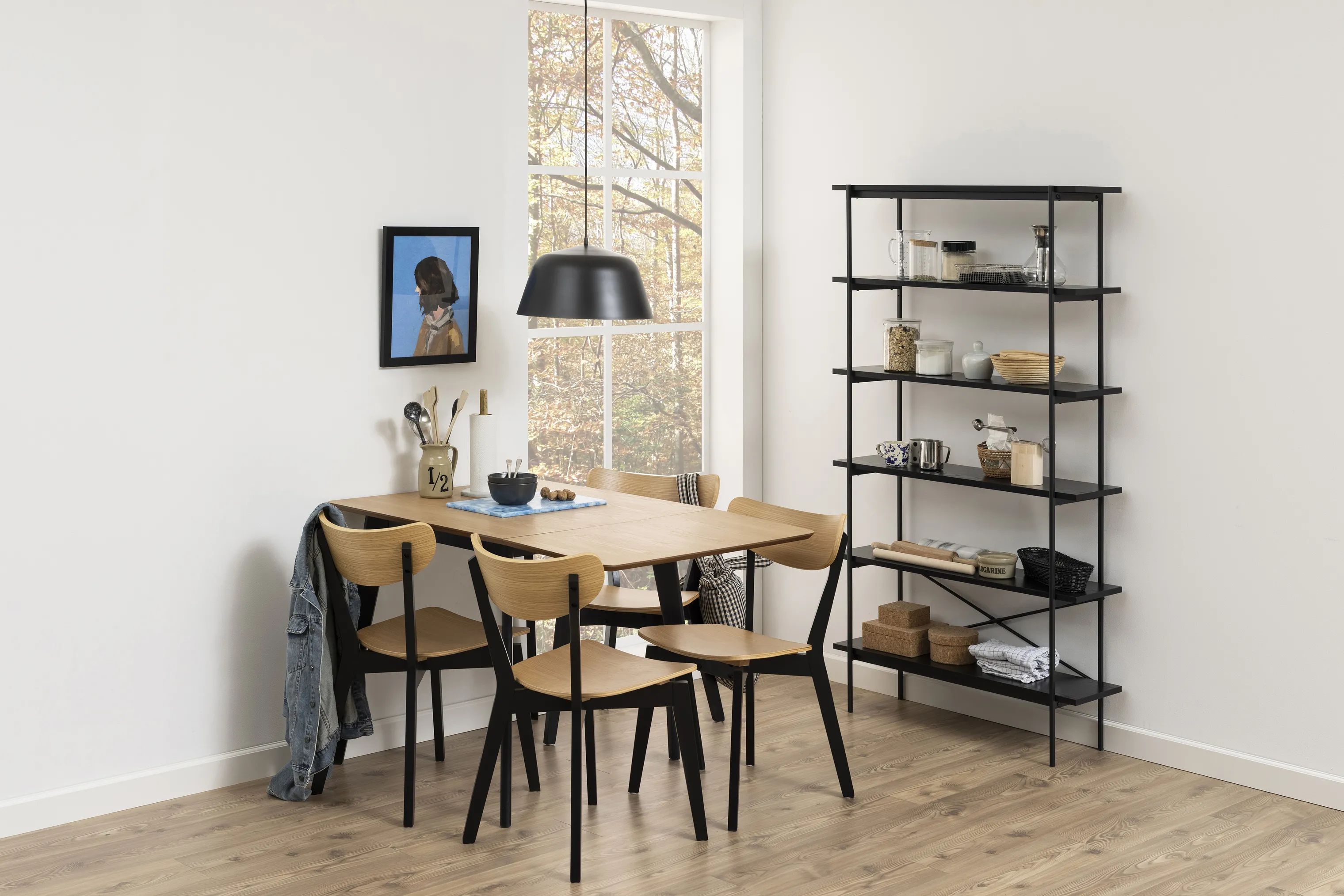 CASA Living Spiseborde Roxby Spisebord i Natur/sort, 3