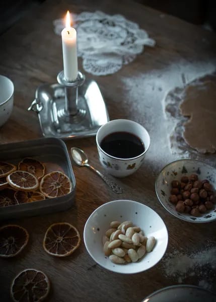 Wik & Walsøe Krus og kopper uden hank Julemorgen Story Kop - 2 stk. i Multifarget, 3