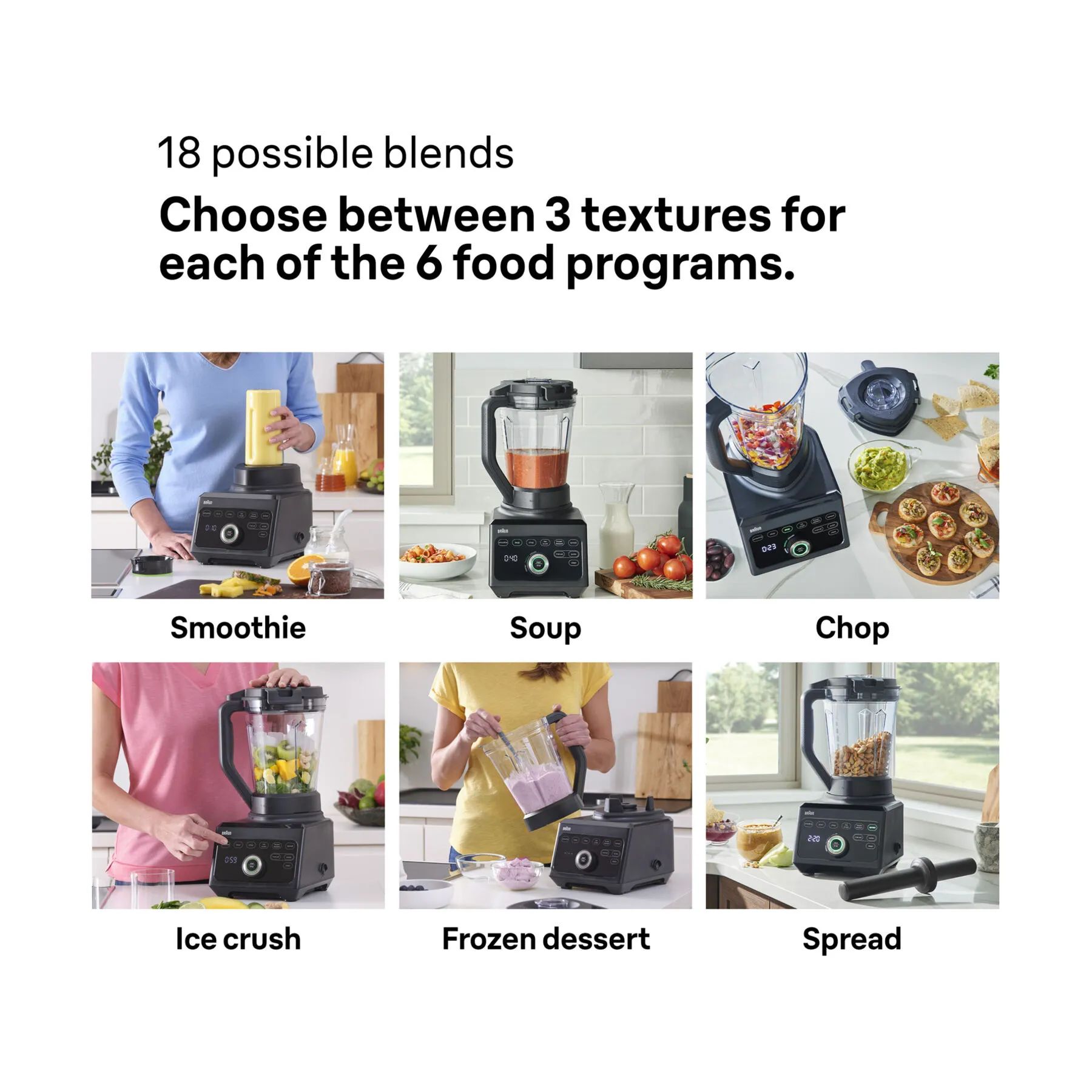 Braun Blendere Power Blend 9 Blender JB9040BK i Sort, 8