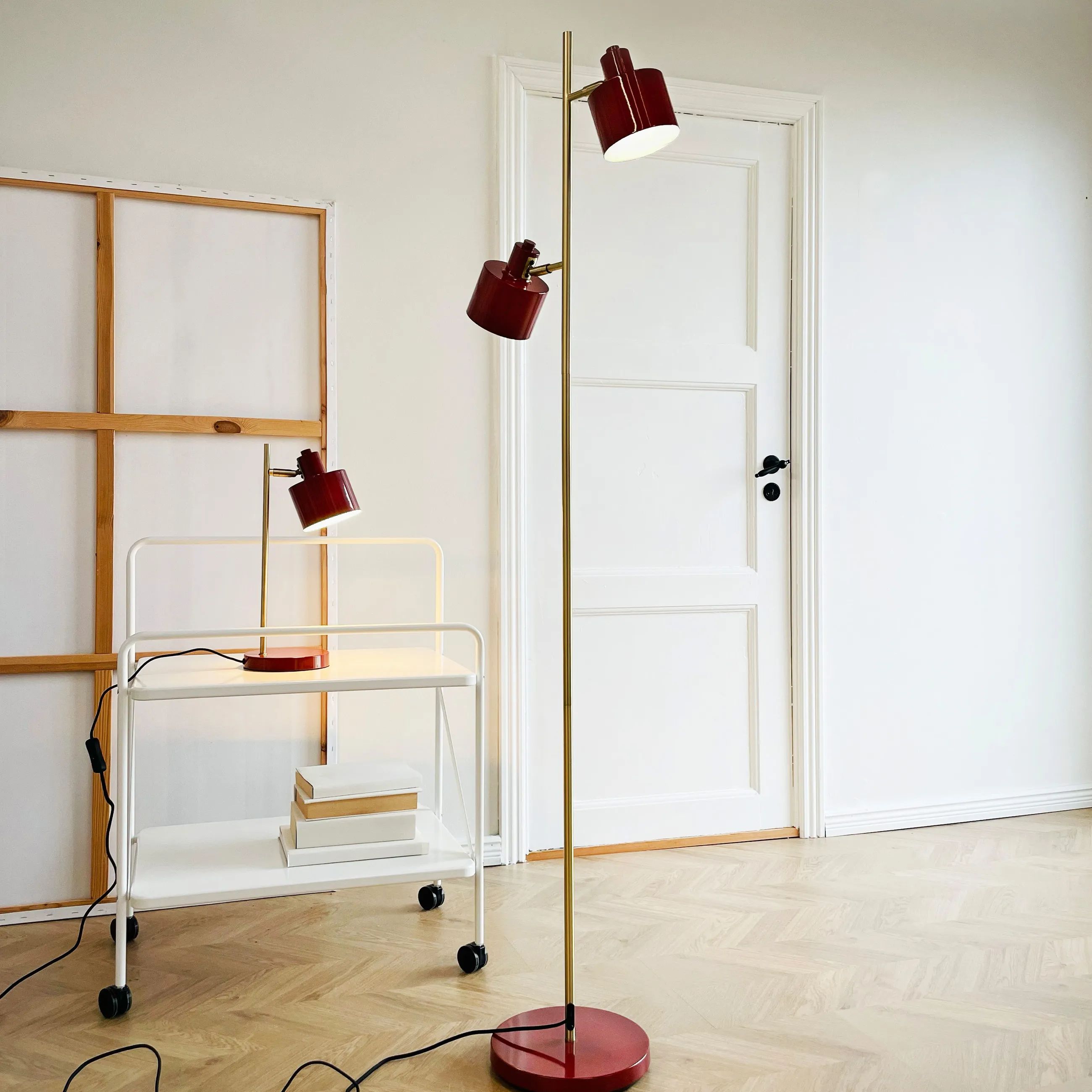 Dyberg Larsen Bordlamper Ocean Bordlampe i Mørkerød/ Messing, 3