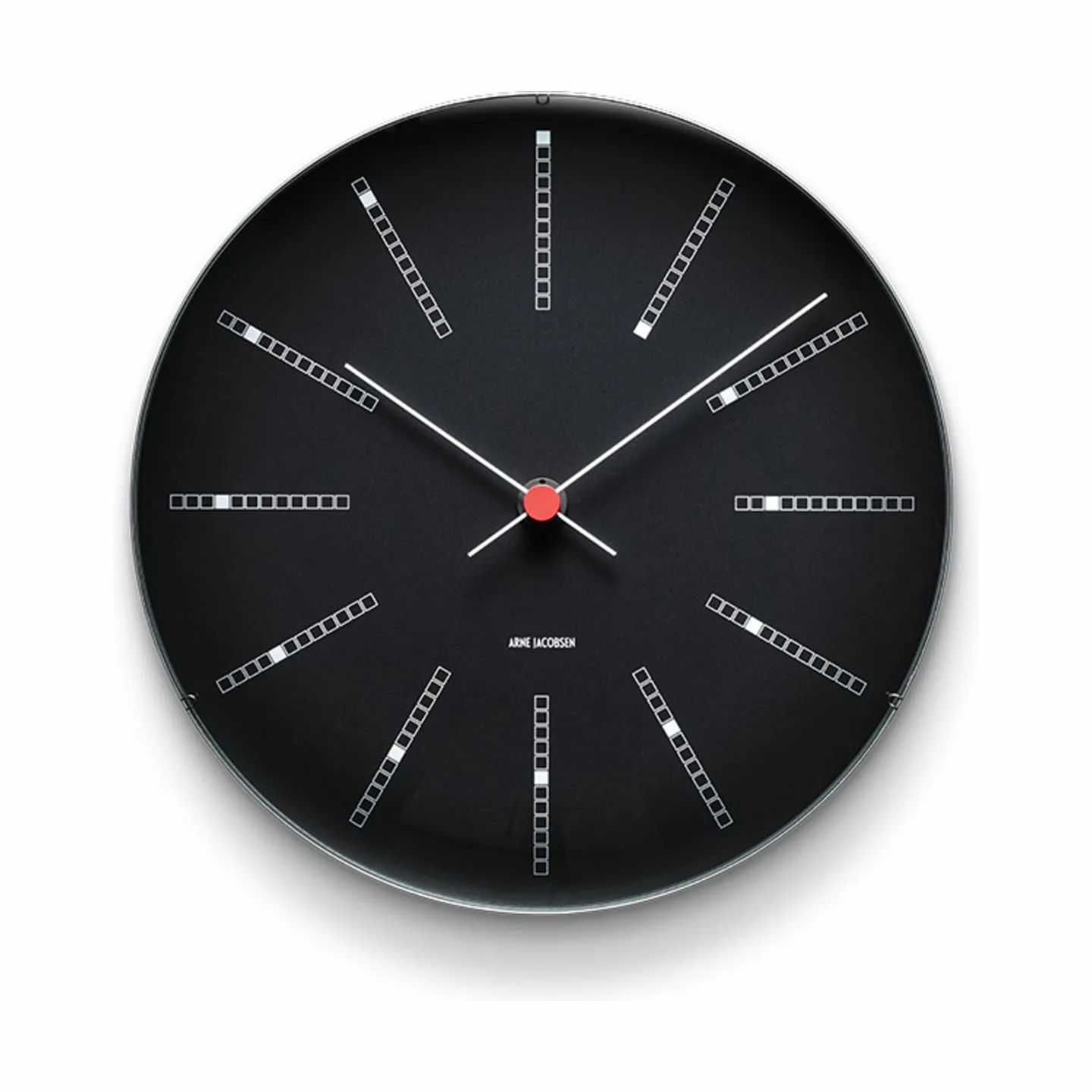 Arne Jacobsen Vægure Bankers Vægur i Sort, 21 cm, 1