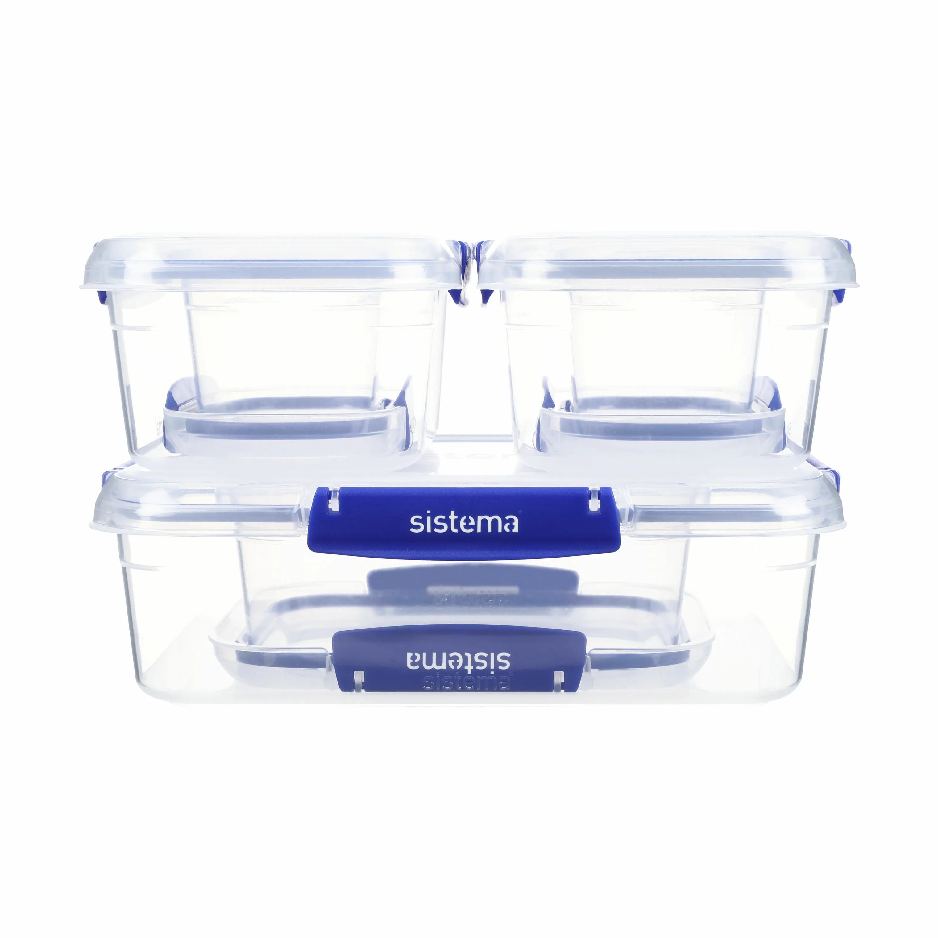 Sistema Opbevaringsbokse Essentials Klip It Plus - 6 stk. i Blue, 1