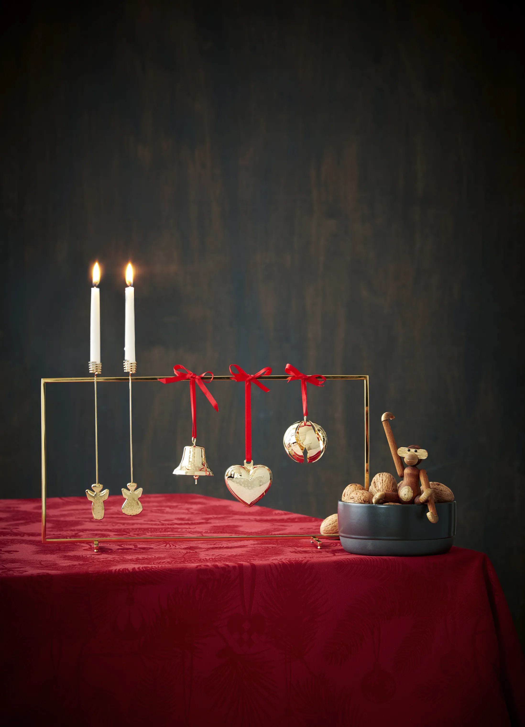 Georg Jensen Julefigurer Christmas Collectibles Juledisplay i Guldfarvet, 3