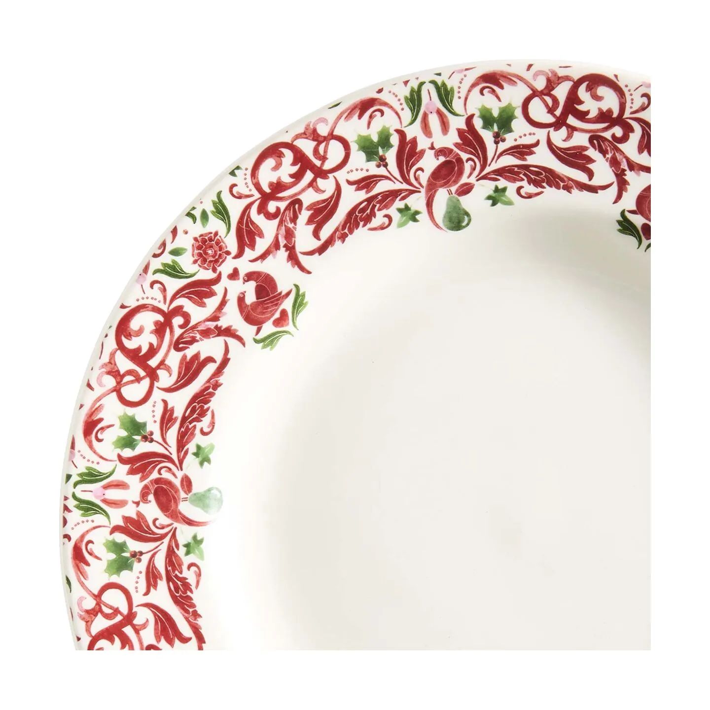 Spode Middagstallerkener Yuletide Tallerken - 4 stk. i Rød/grøn/hvid, 3