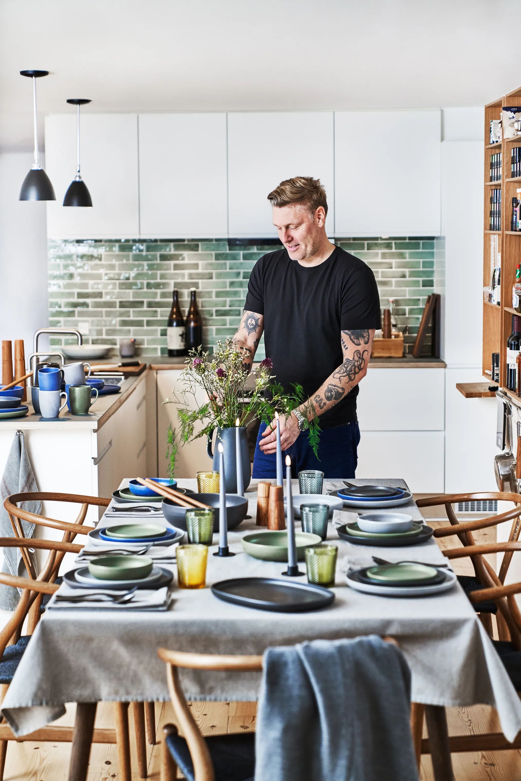 Timm Vladimir Kitchen Frokosttallerkener Stentøj Tallerken i blå, 2