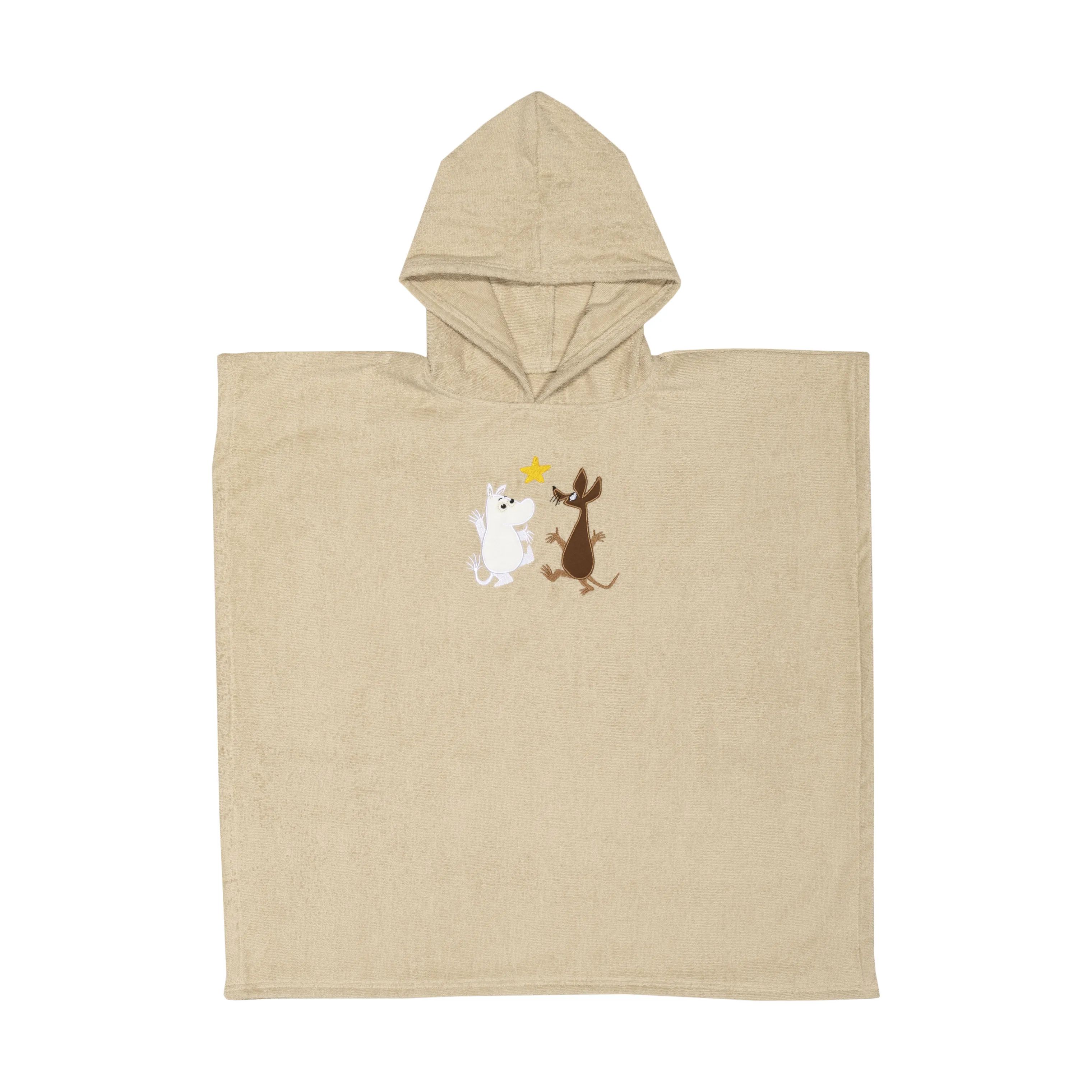 Moomin Arabia Morgenkåber Rumeventyr Børneponcho i Beige, 1