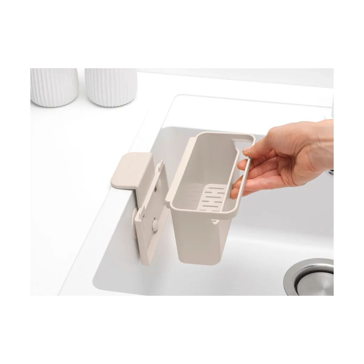 Brabantia Øvrigt tilbehør til opvask Sinkside Vaskorganizer i Soft Beige, 3