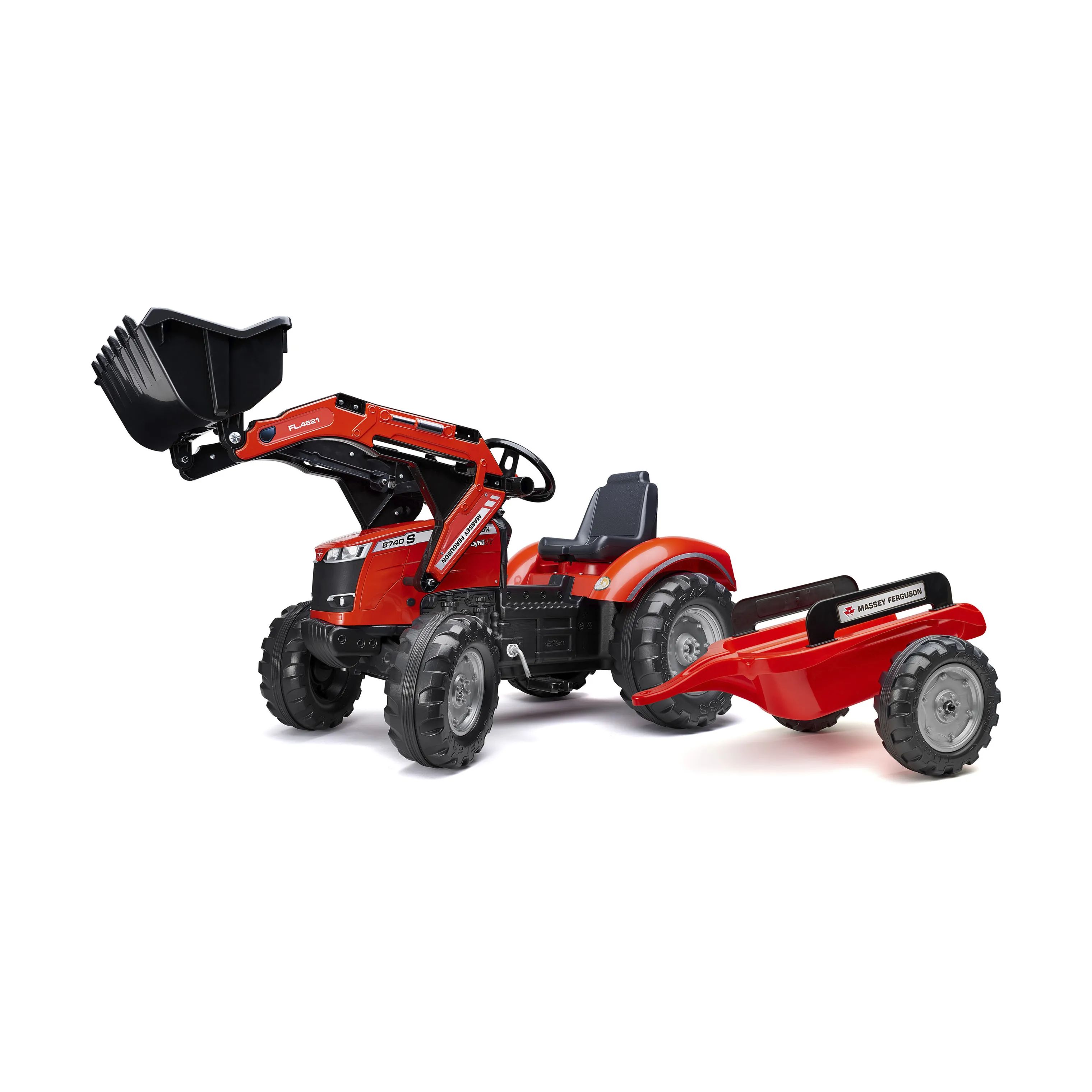 FALK Øvrig udeleg Massey Ferguson pedaltraktor i Rød, 1