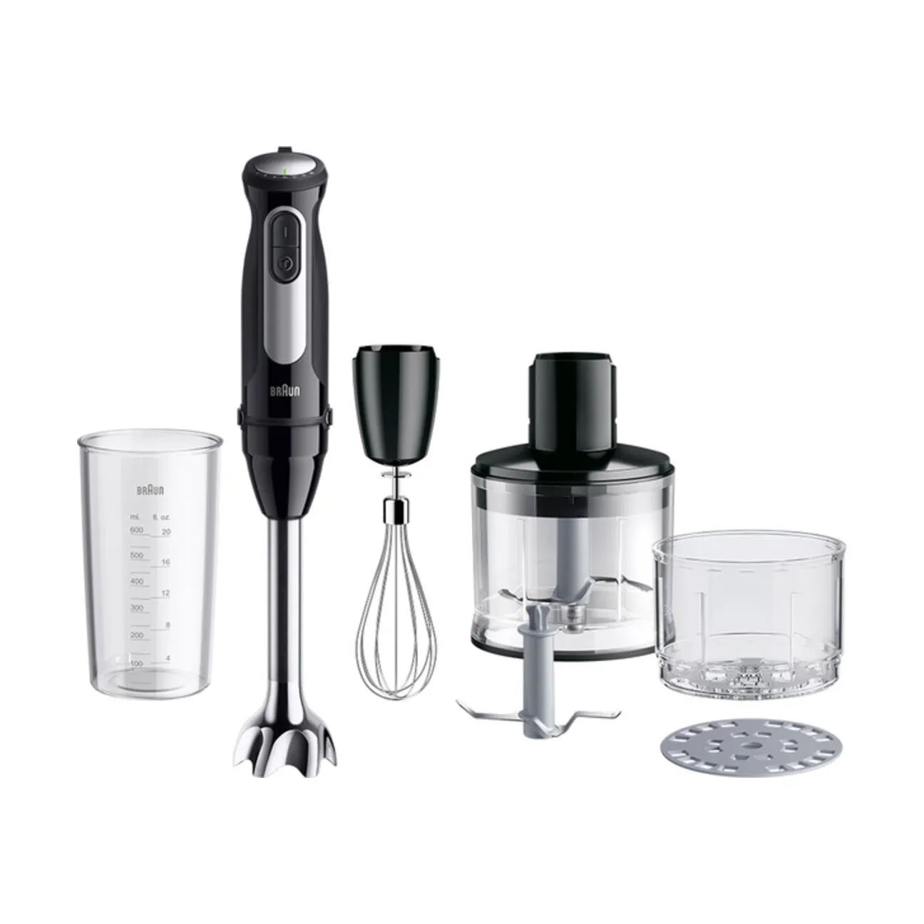 Braun Stavblendere Multiquick 5 Pro Stavblender MQ55254M - 5 dele i Sort/grå, 4