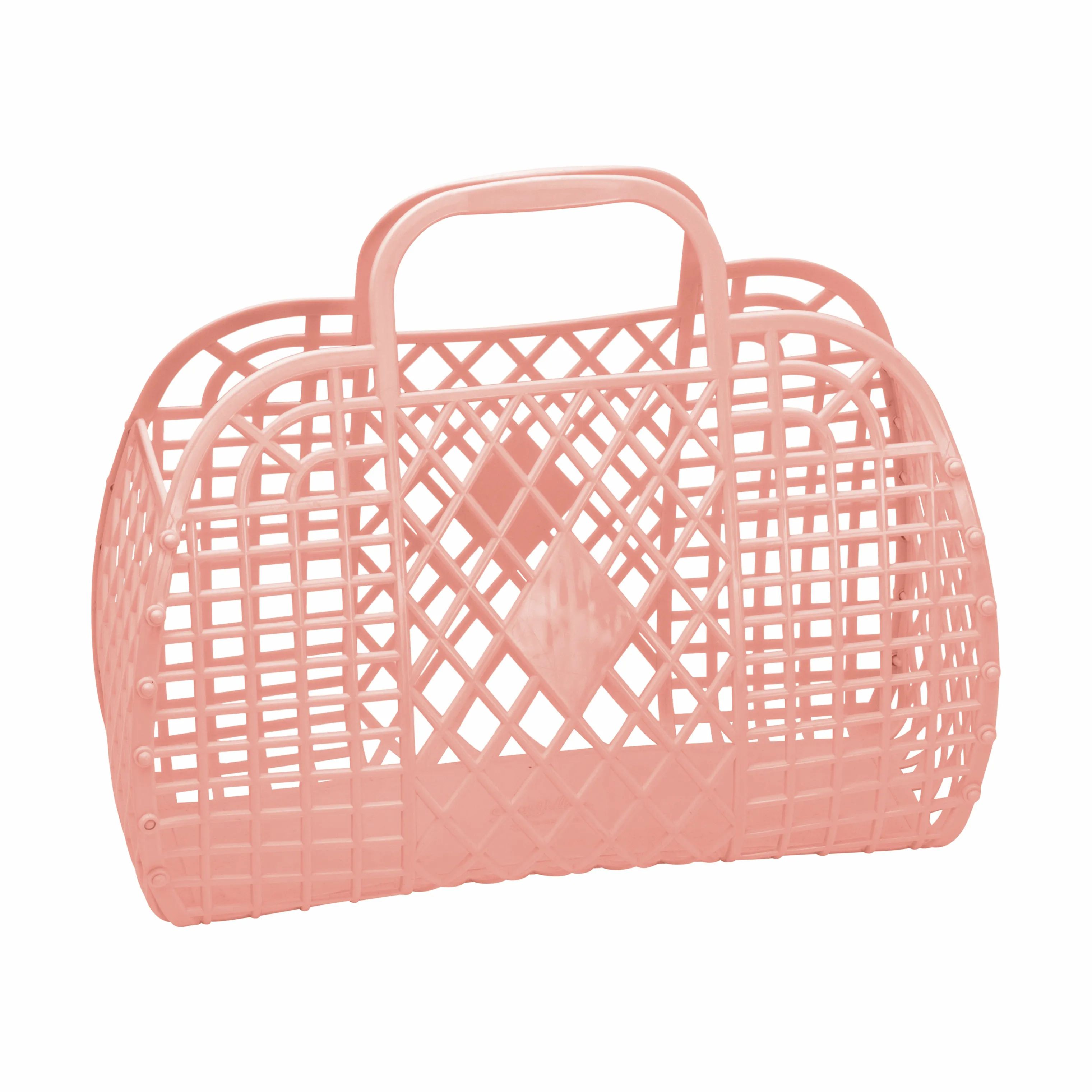 Sun Jellies Øvrigt interiør Retro Basket Retro Taske - Stor i Peach B 14 x L 35 x H 30 cm, 1