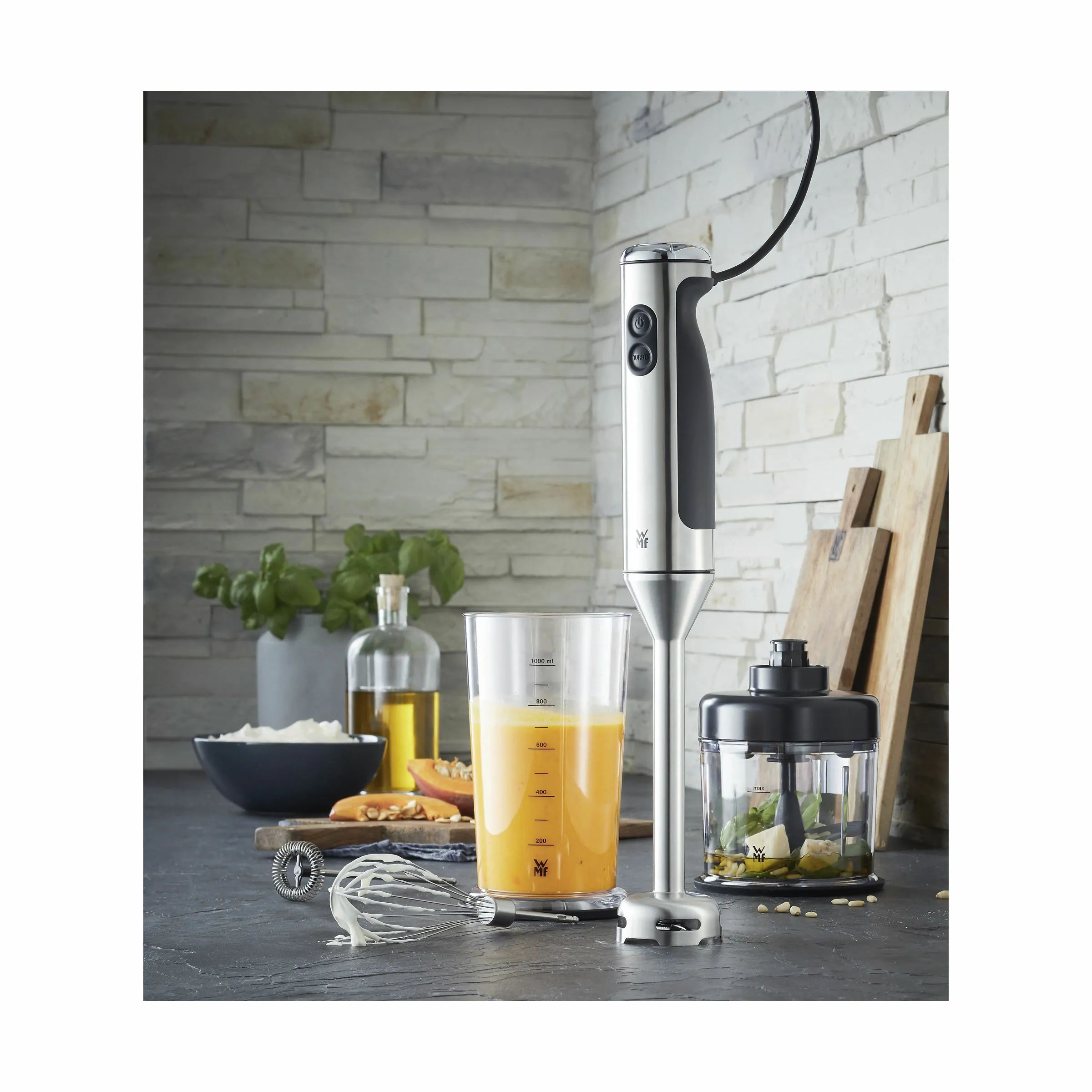WMF Stavblendere Lineo 4in1 Stavblender i Sølvfarvet, 2