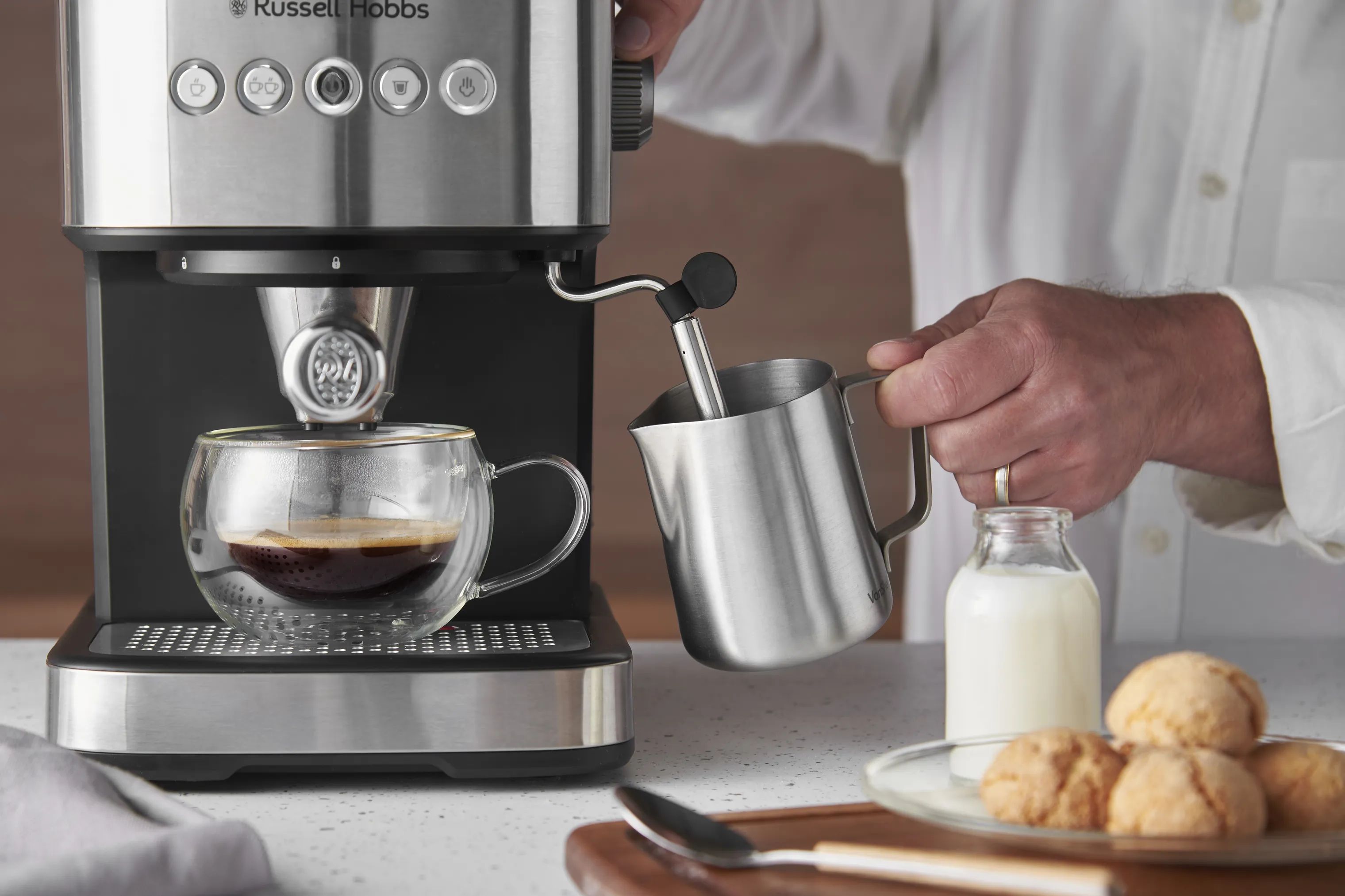 Russell Hobbs Espressomaskiner Heaton Espressomaskine i Sort, 5