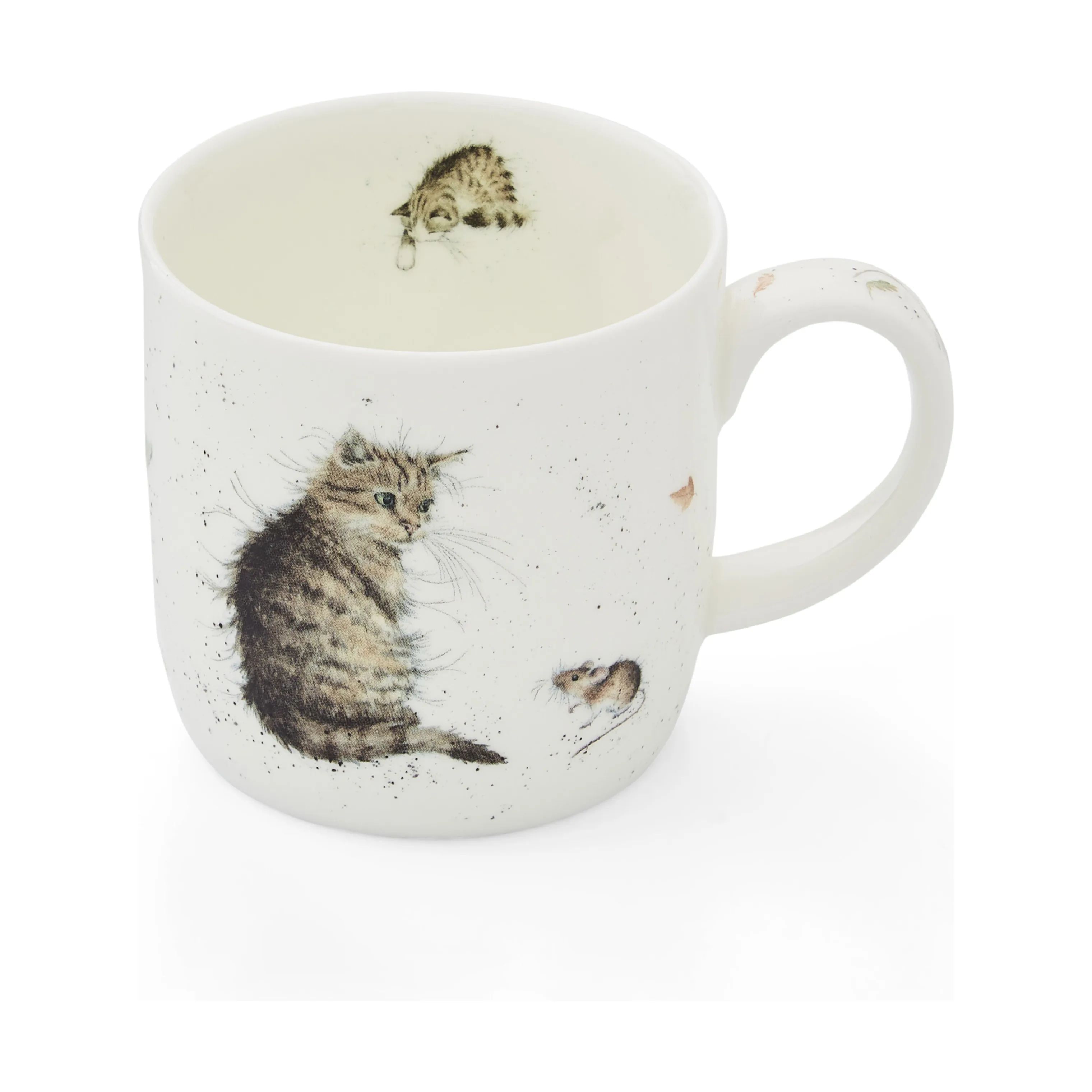 Royal Worcester Krus og kopper med hank Wrendale Krus - Cat & mouse i Kat, 1