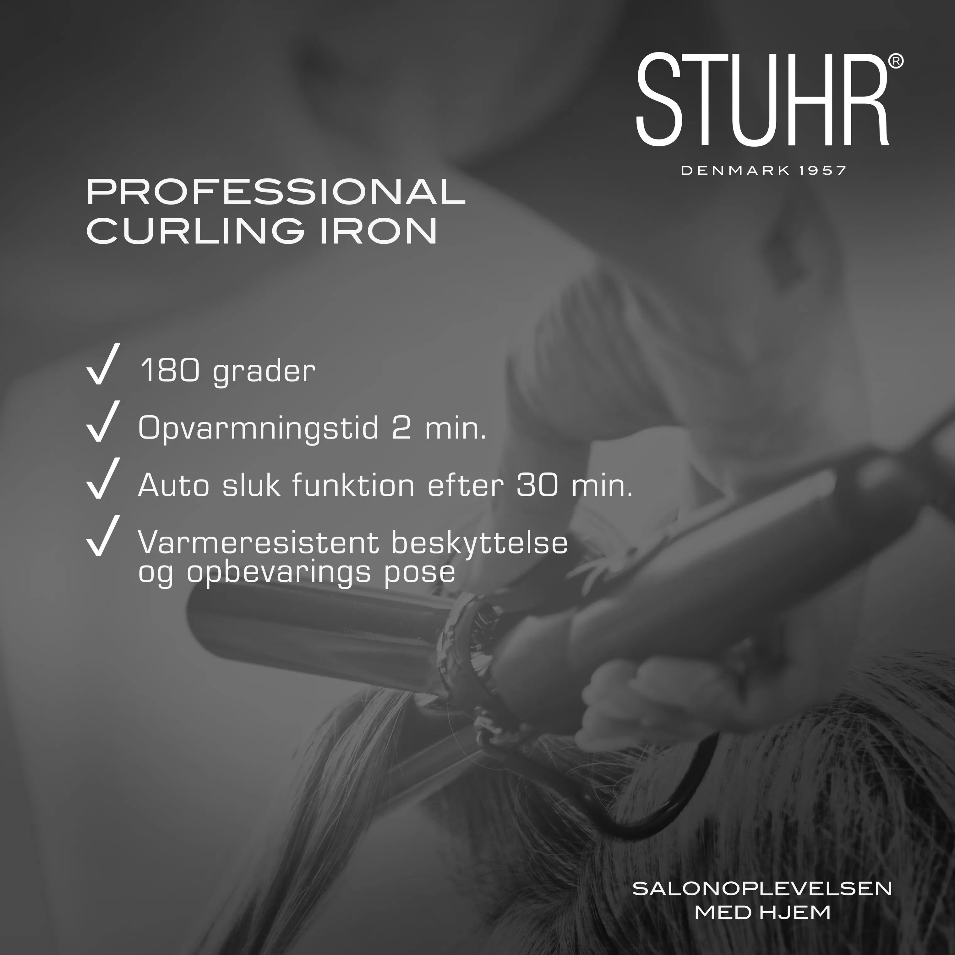 Stuhr Krøllejern Stuhr Professional Professional Krøllejern i Sort, 3