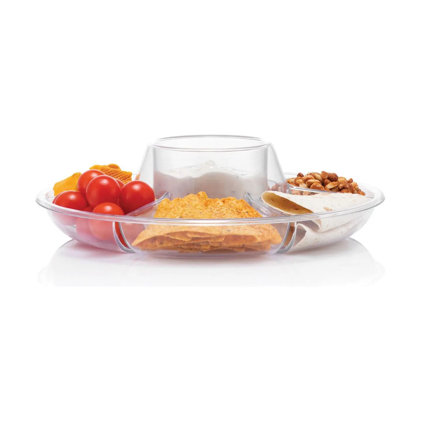 Bodum Serveringsskåle Bistro Chip-og-dip skål i Transparent, 1