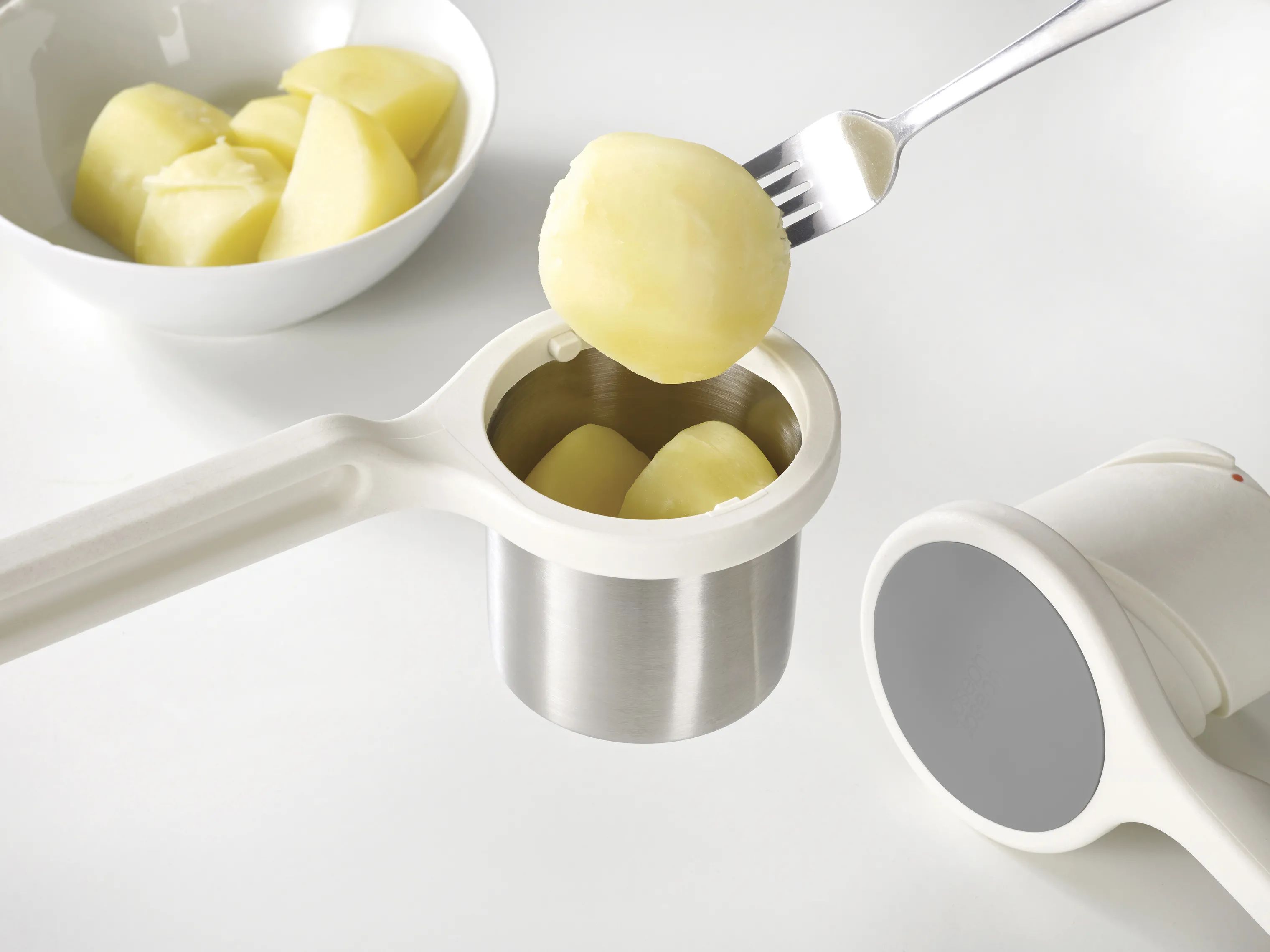 Joseph Joseph Kartoffelstampere Cookshop Helix Kartoffelmoser i White/Grey, 3