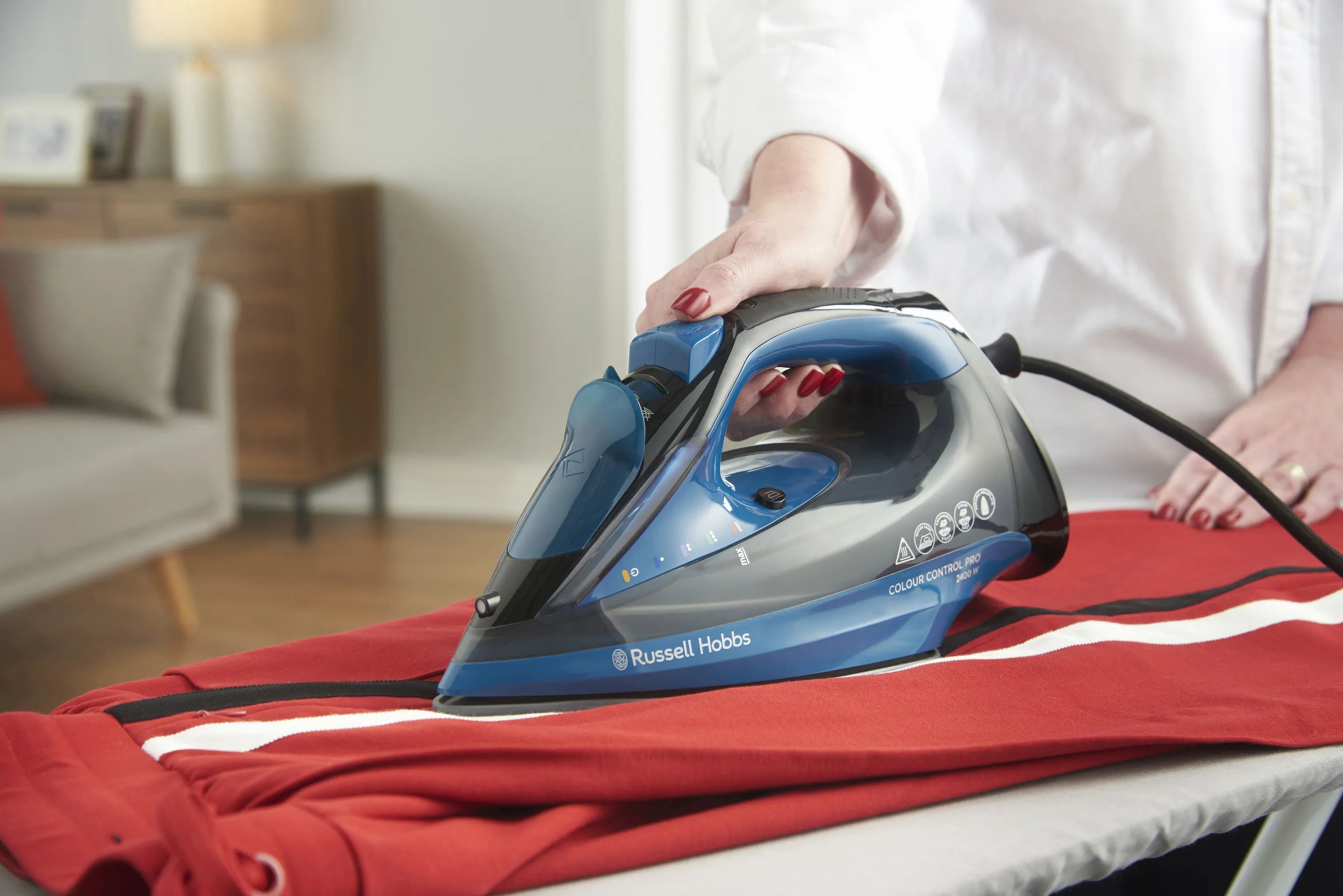 Russell Hobbs Strygejern Colour Control Pro Strygejern i Turkis/Sort, 3