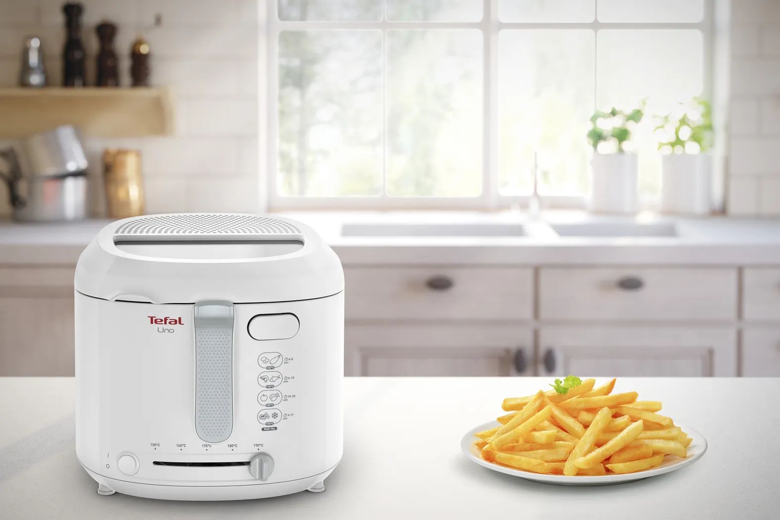 Tefal Frituregryder Fritøse Uno i Hvid, 2