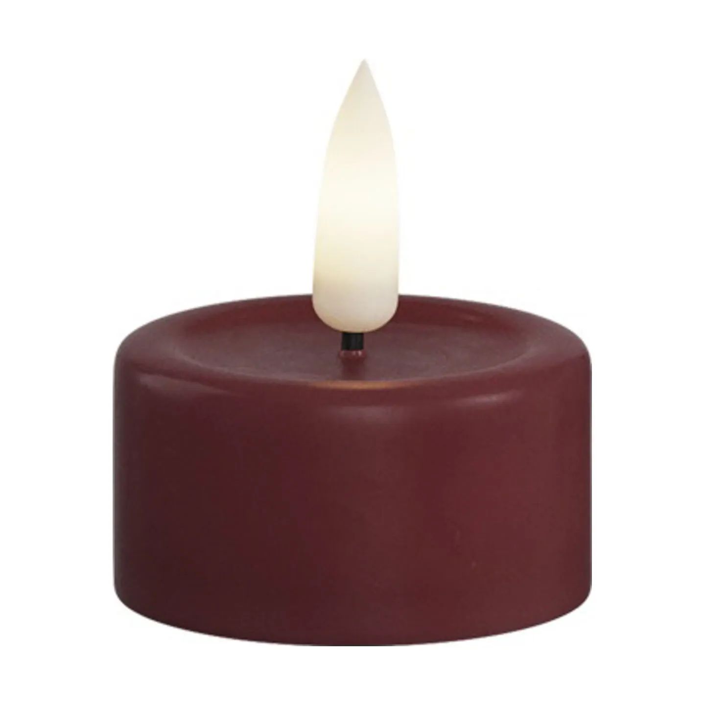 Deluxe Homeart LED-lys Real Flame LED Fyrfadslys - 2 stk. i Bordeaux, 2