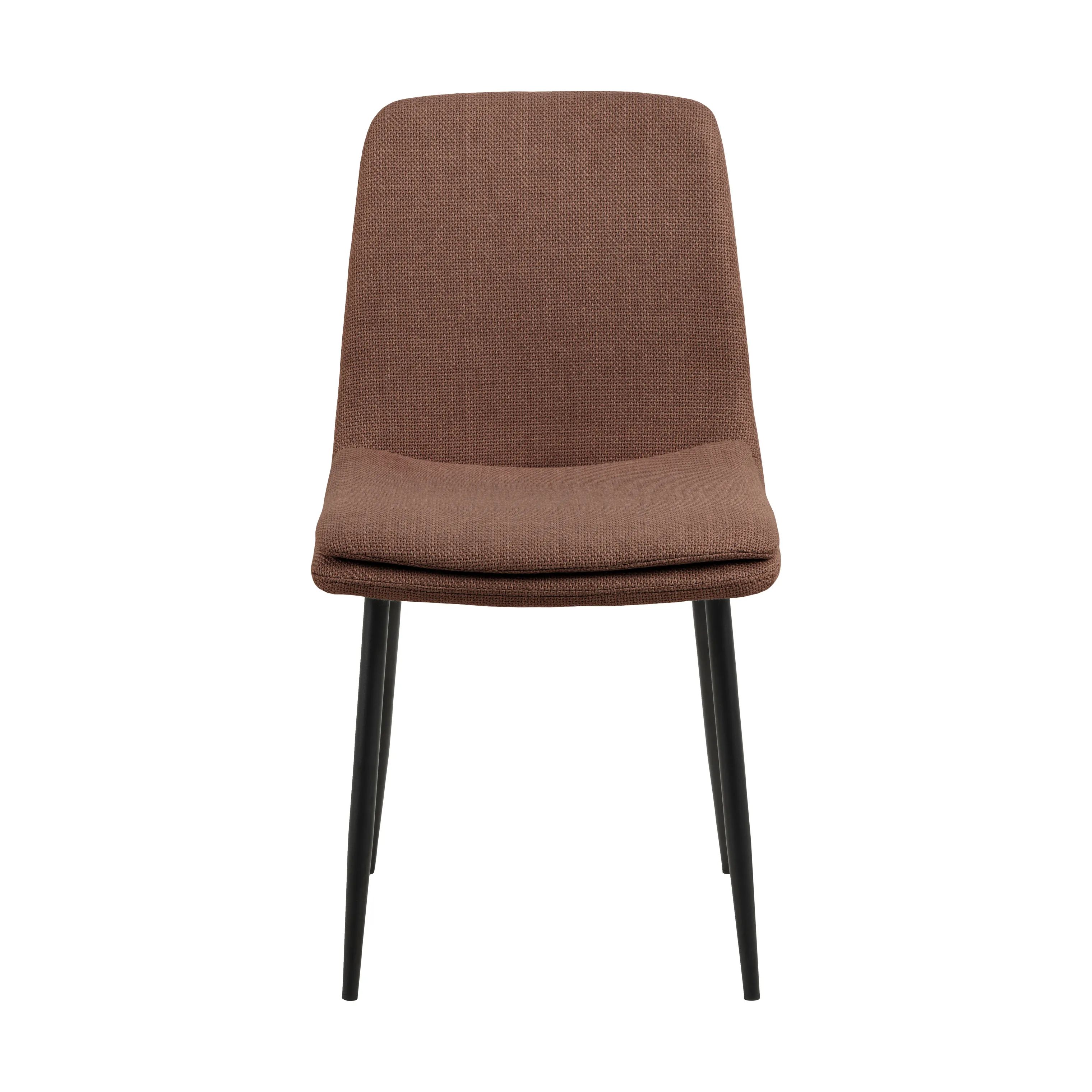 CASA Living Spisebordsstole Becca Spisebordsstol - 4 stk i Terracotta/mat sort, 4 stk., 6
