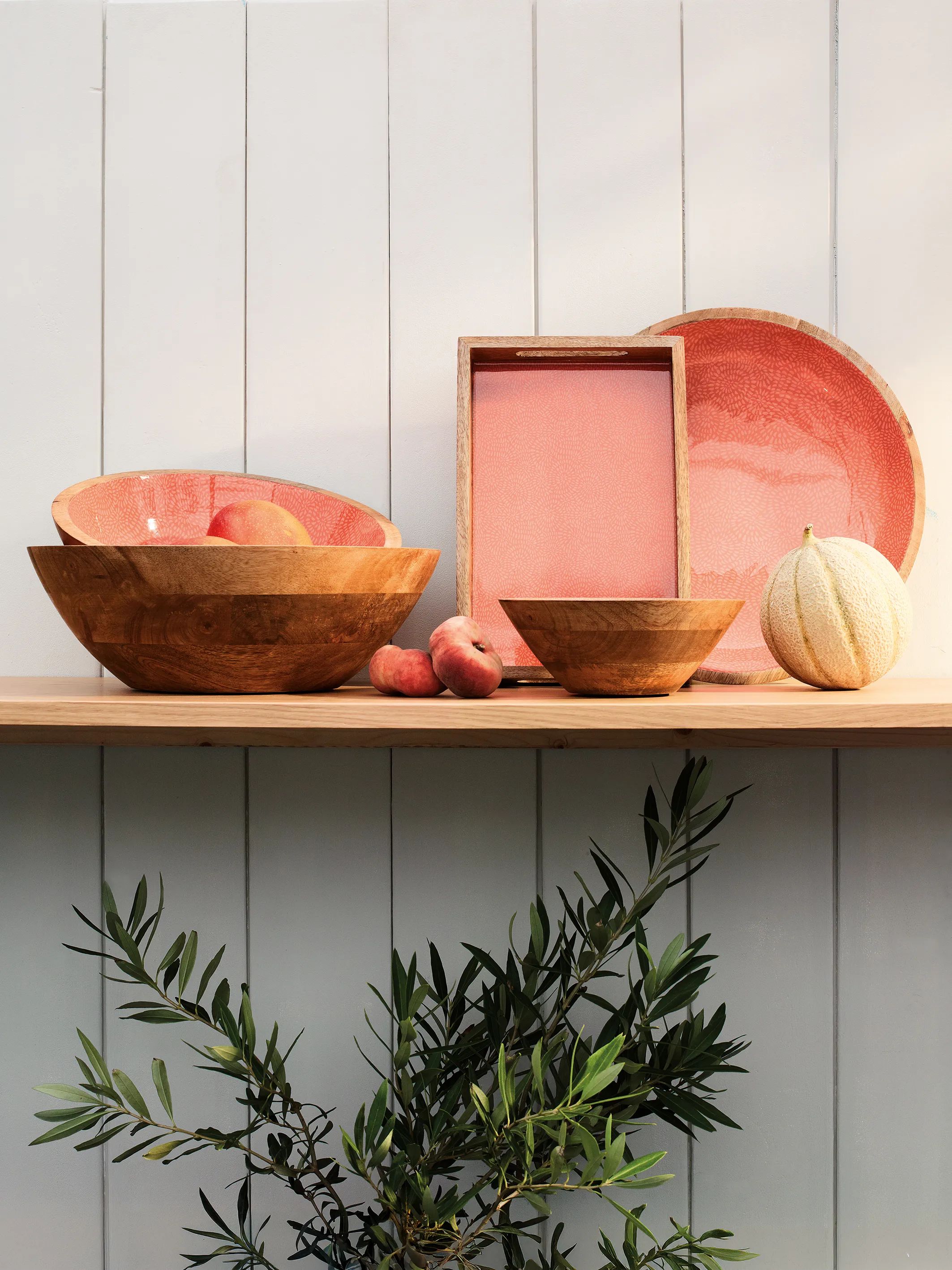 Zassenhaus Serveringsskåle Mango Serveringsskål i Brush Coral, H8 x Ø20 cm, 2