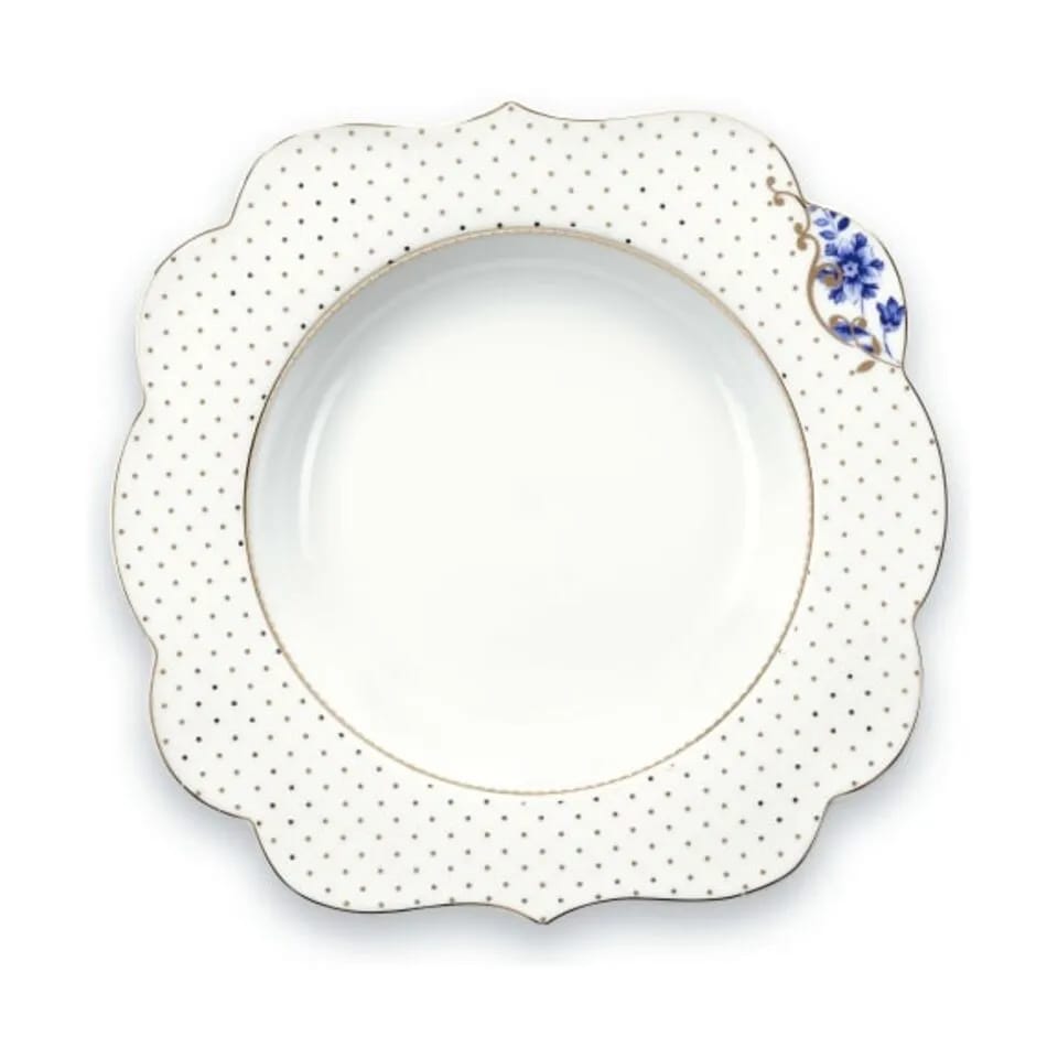PIP Studio Dybe tallerkener Royal Dyb tallerken i White, 1