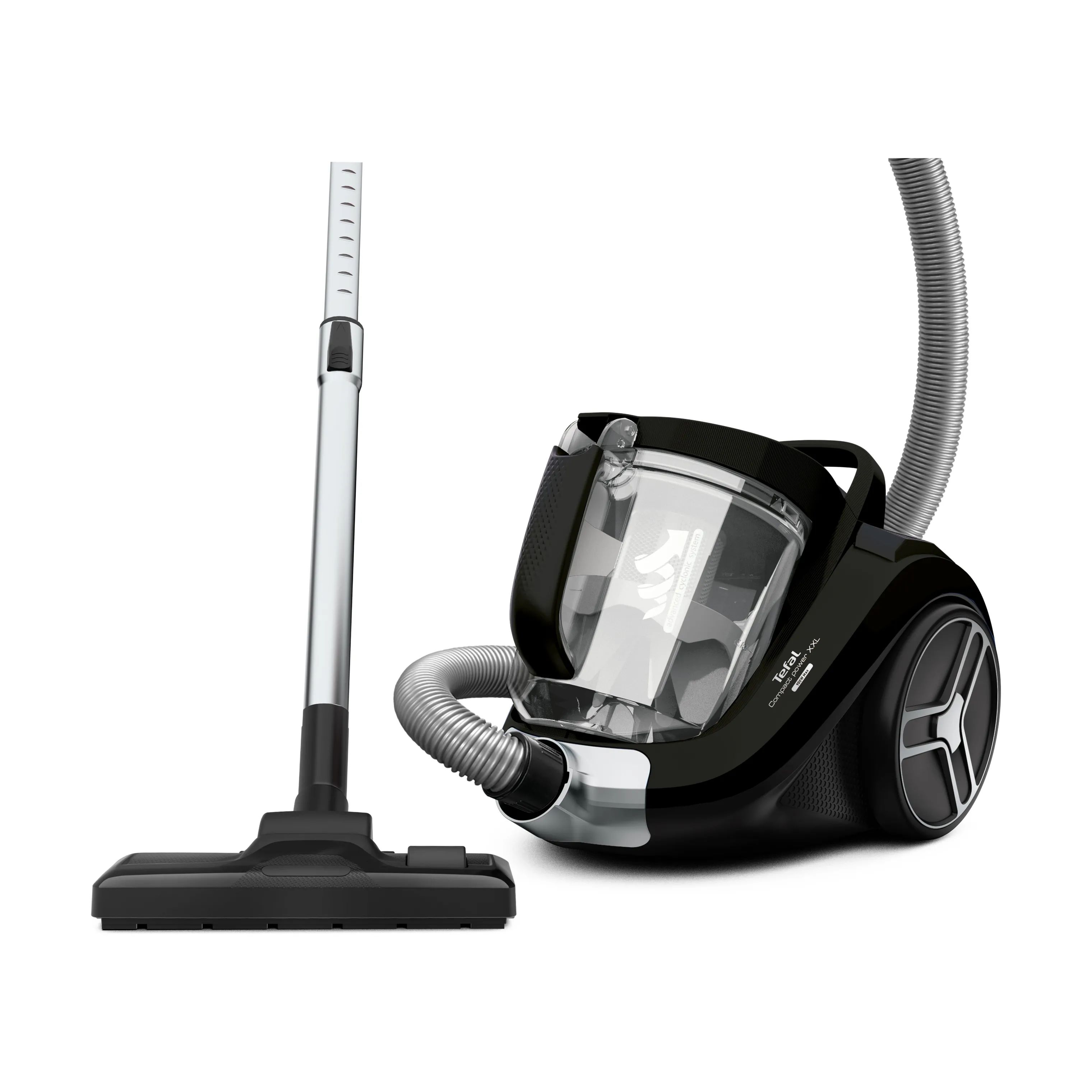 Tefal Støvsugere Compact Power XXL Cyclonic Animal Car Poseløs Støvsuger i Sort / sølv, 4