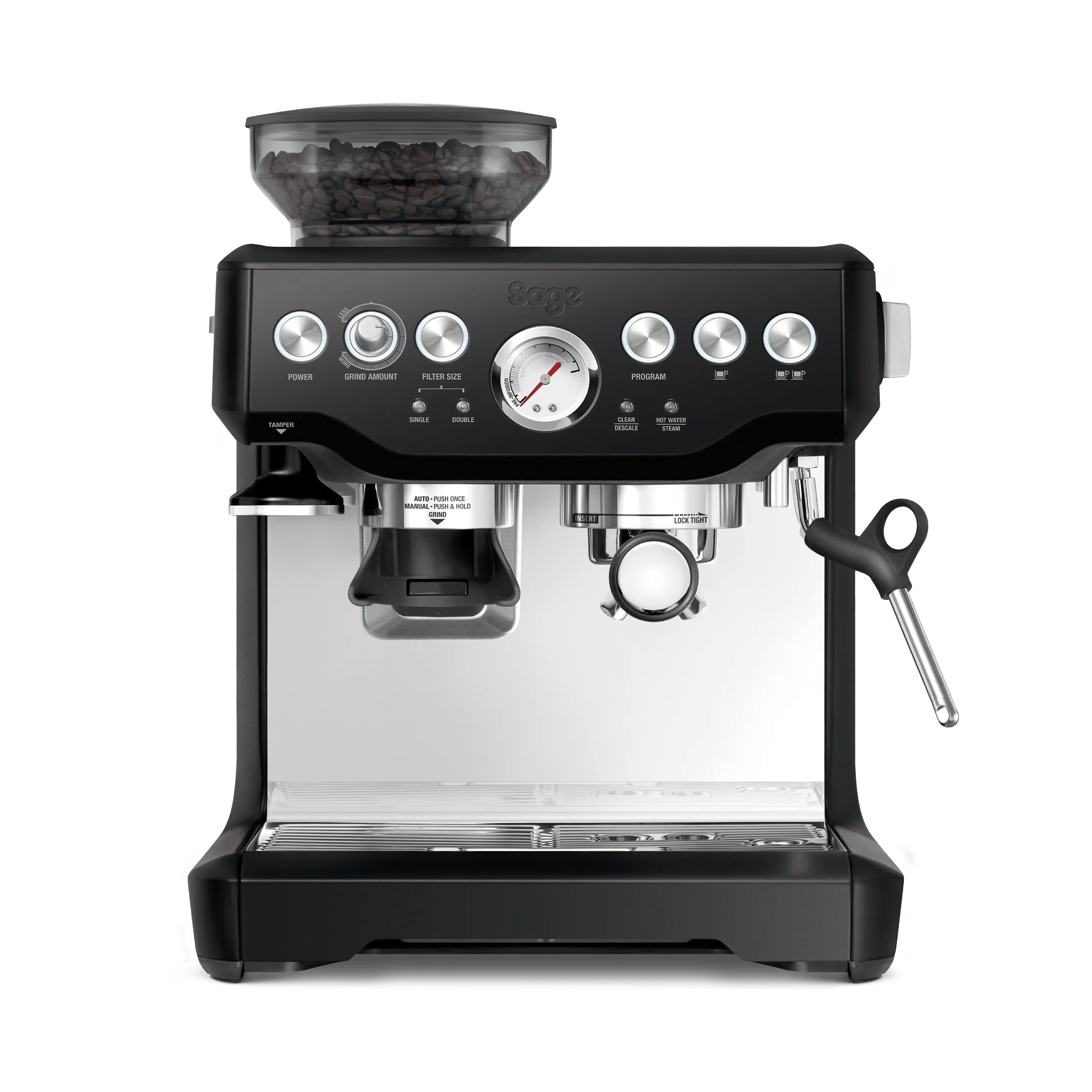 Sage Espressomaskiner The Barista Express Espressomaskine i Black truffle, 1