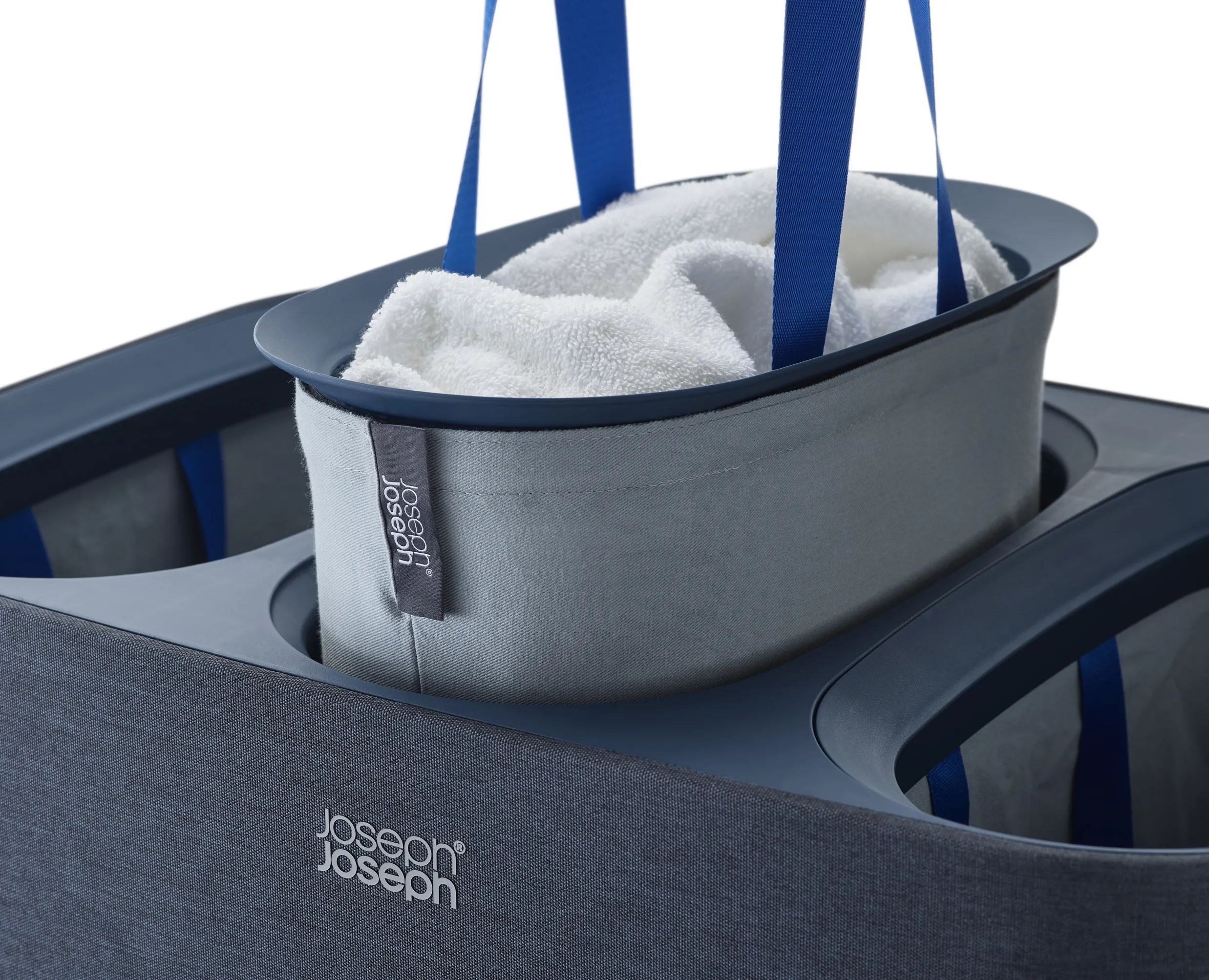 Joseph Joseph Vasketøjskurve Tota Trio Vasketøjskurv i Navy Blue, 9