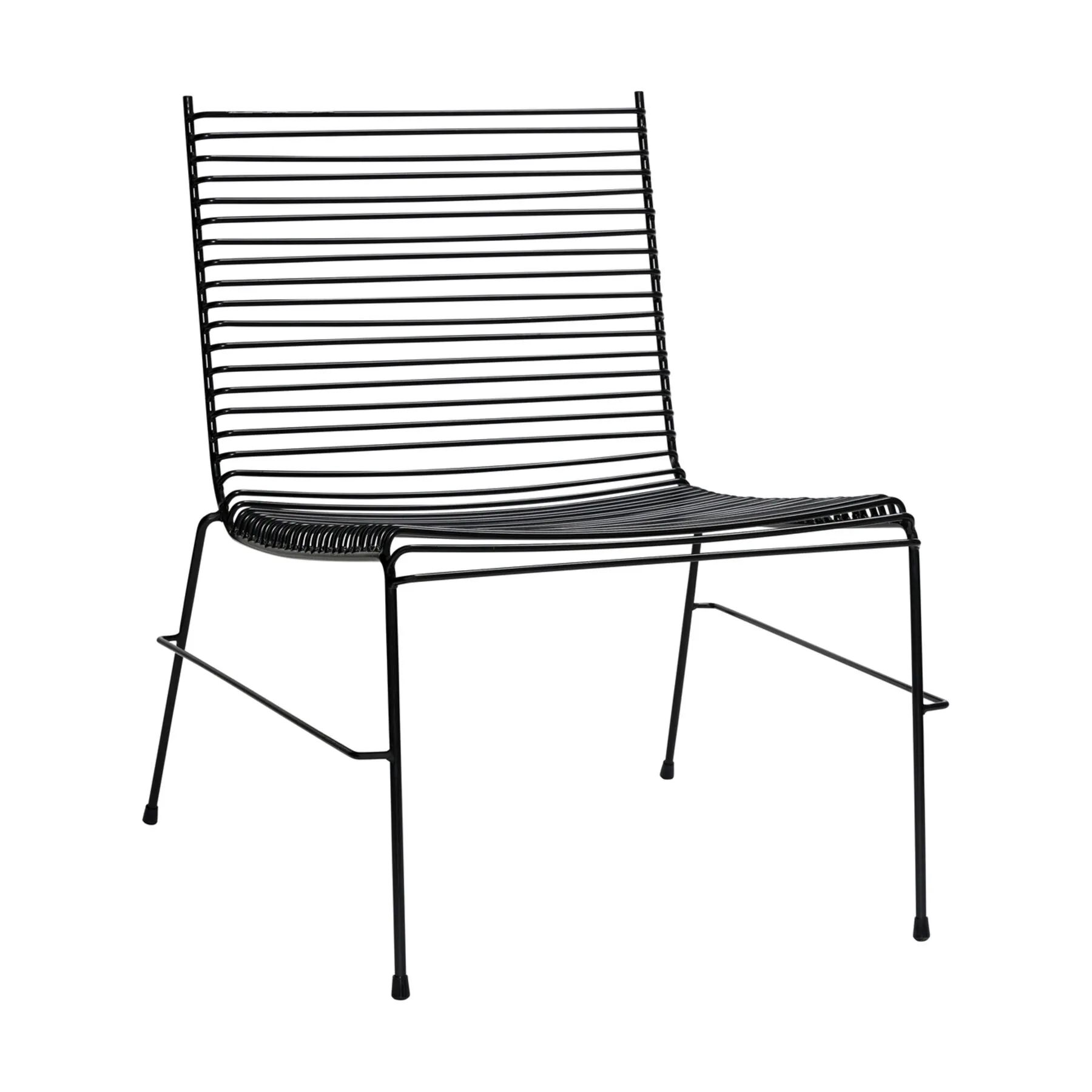 Hübsch Loungestole String Loungestol - 2 stk. i Sort, 1