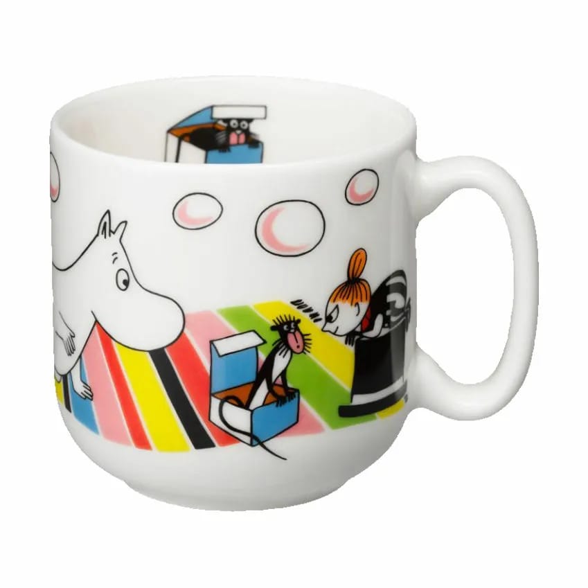 Moomin Arabia Spisesæt Tro mod sin oprindelse Børnestelsæt - 2 dele i Hvid, 4