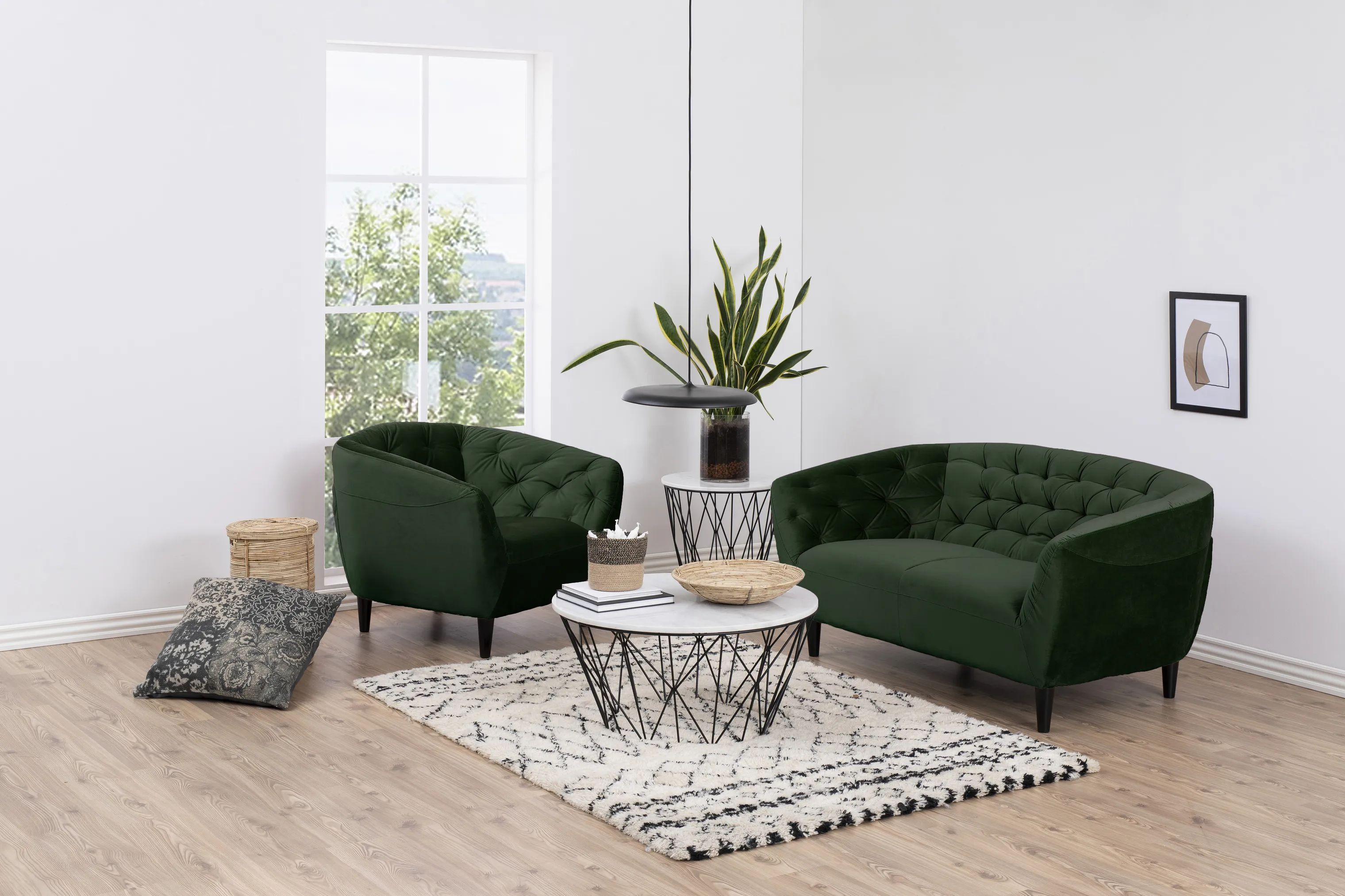 CASA Living Lænestole Ria Lænestol i Grøn, 3