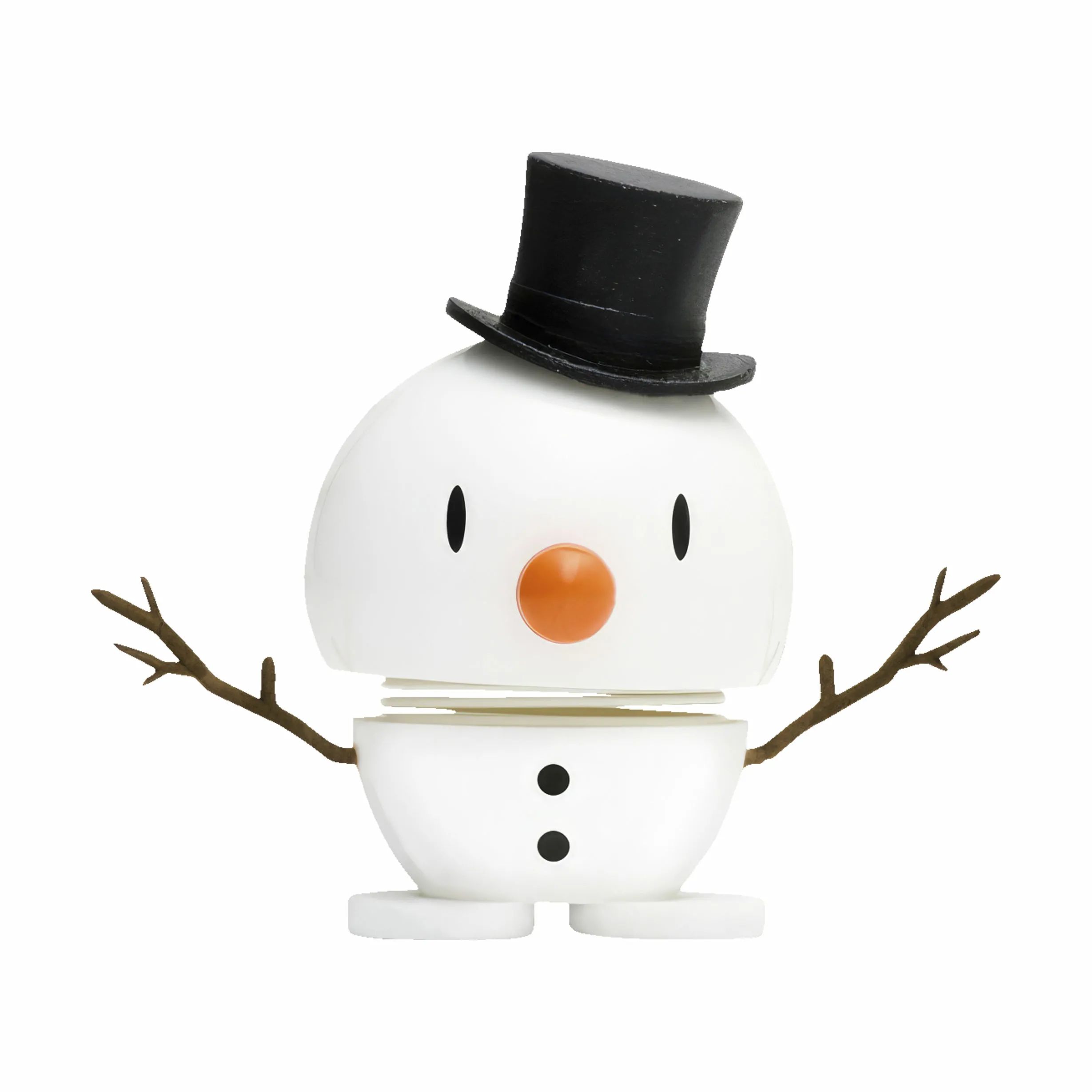 Hoptimist Nisser Christmas - Baby Snemand i Orange, 8,5 cm, 1
