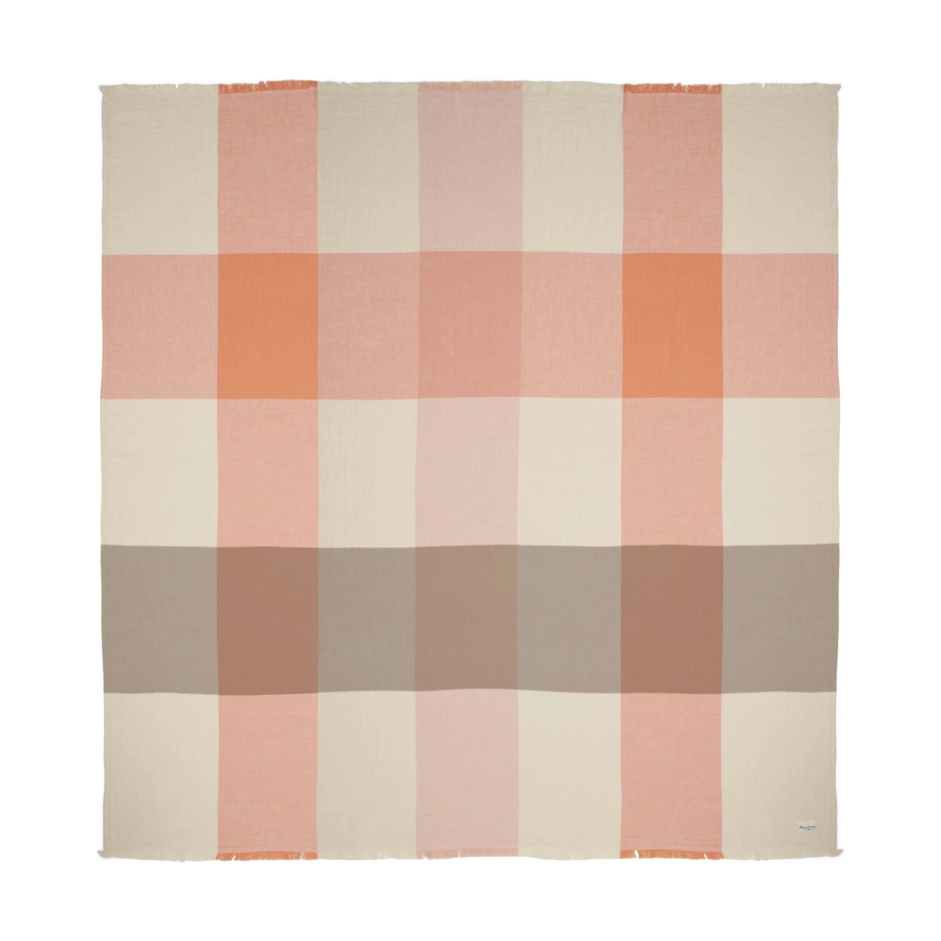 Essenza Plaider Erlend Plaid i Melon, B200 x L200 cm, 3