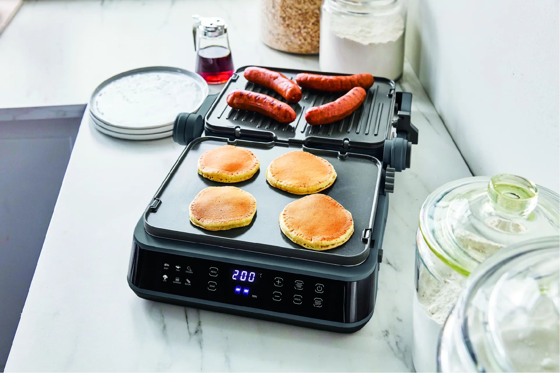 Greenpan Bordgrill Advanced Kontaktgrill i Sort, 5