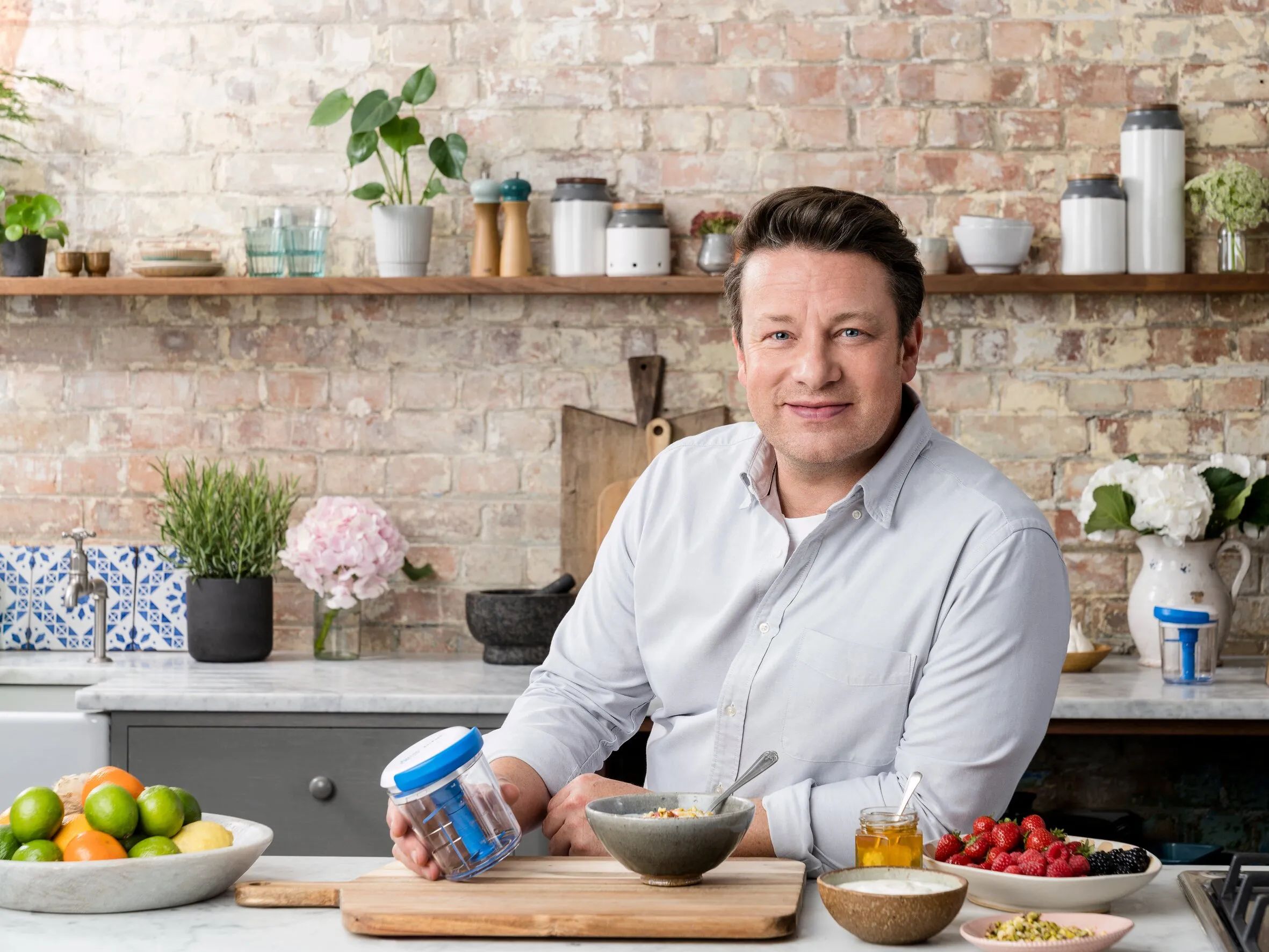 Jamie Oliver by Tefal Minihakkere Minihakker i Hvid/Blå, 2