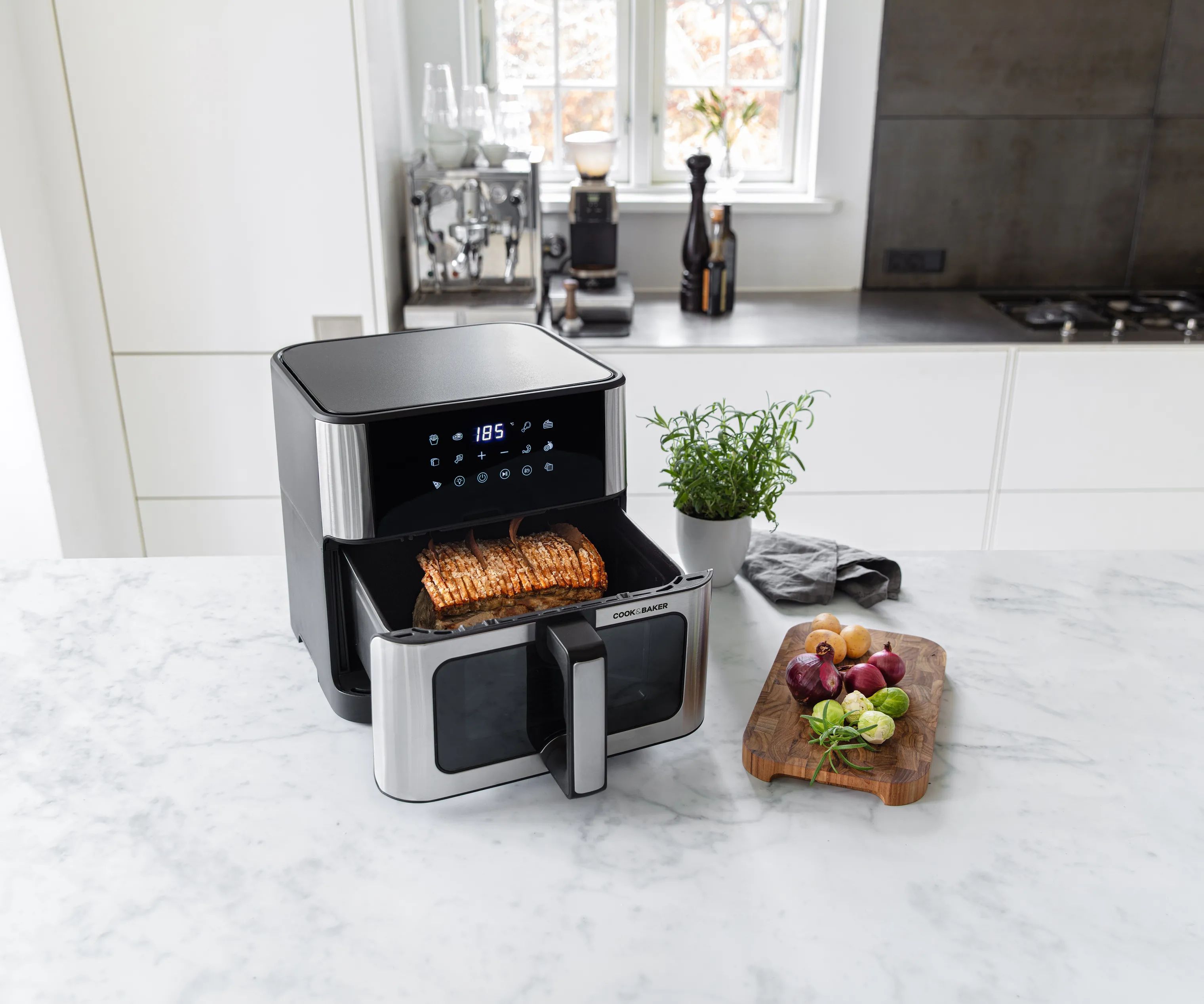 Cook & Baker Airfryers Airfryer i Stål, 3