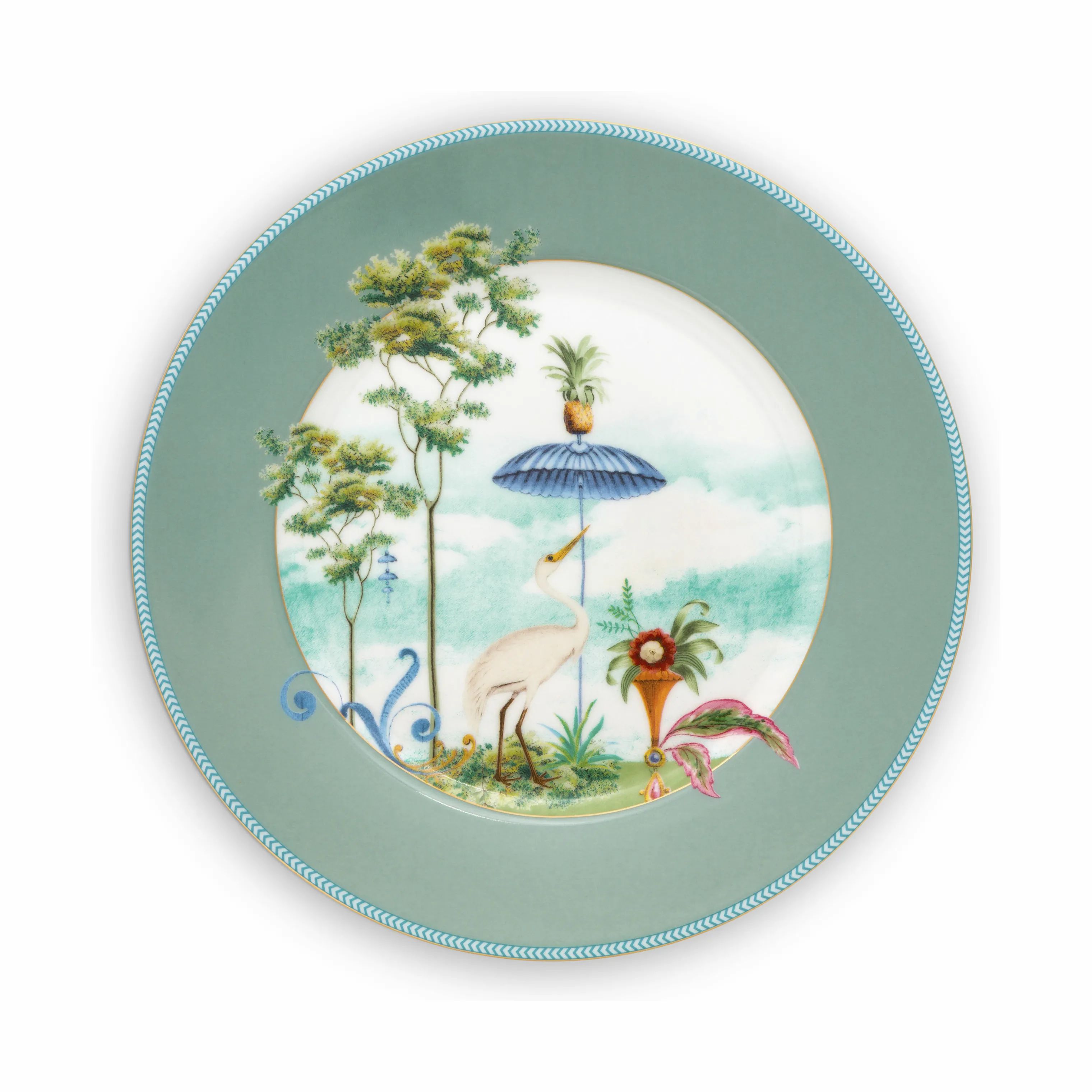 PIP Studio Frokosttallerkener JOLIE FLOWERS Jolie Tallerken i Light Blue, 21,4 cm, 1