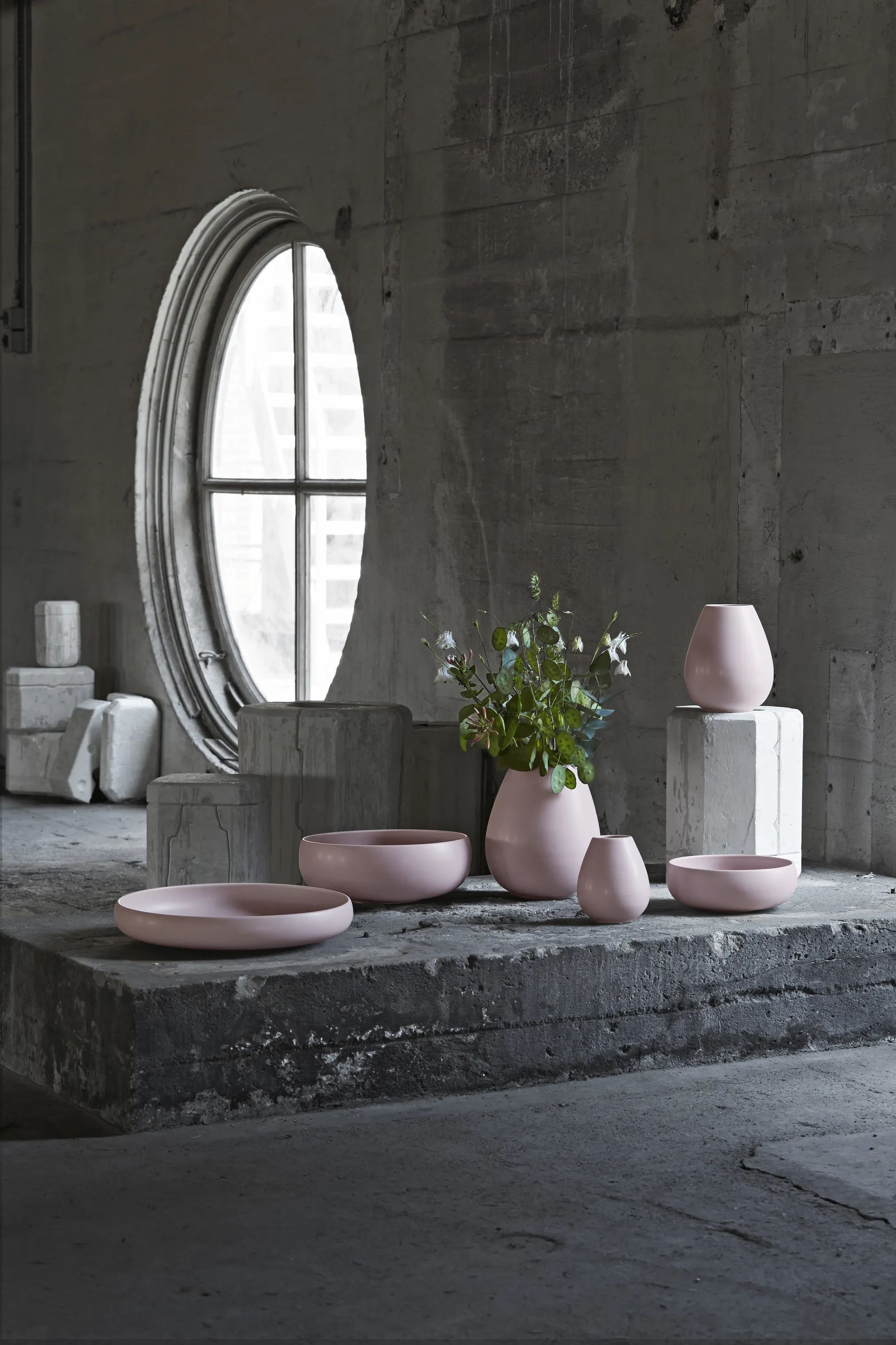 Knabstrup Keramik Vaser Earth Vase i Rose, 24 cm, 2