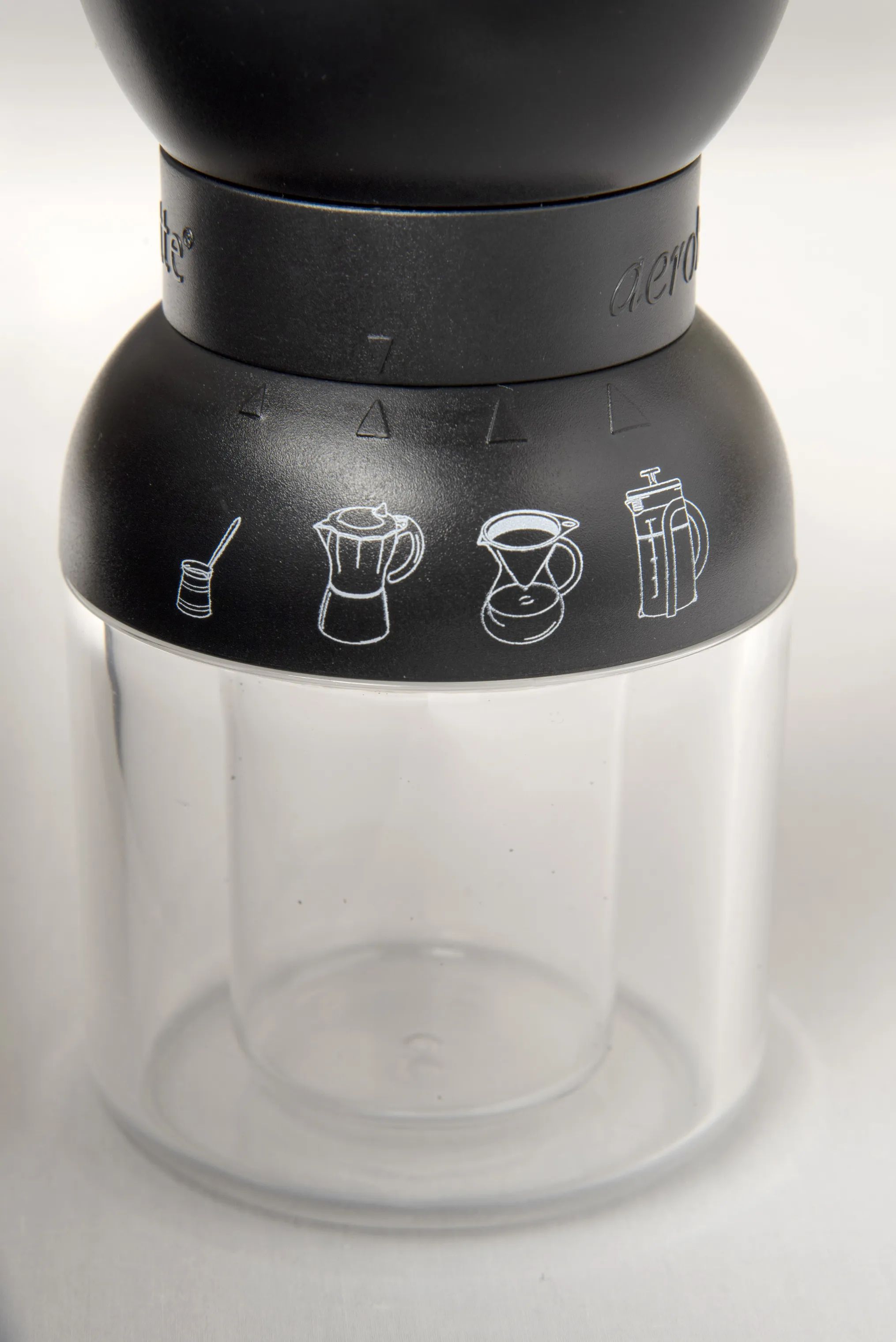 Aerolatte Kaffekværne Kaffemølle i Svart, silver, klar, 2