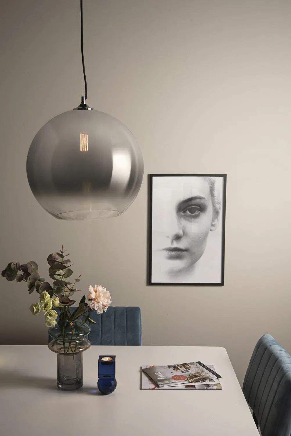 Leitmotiv Pendler Bubble Pendel i Krom, 2