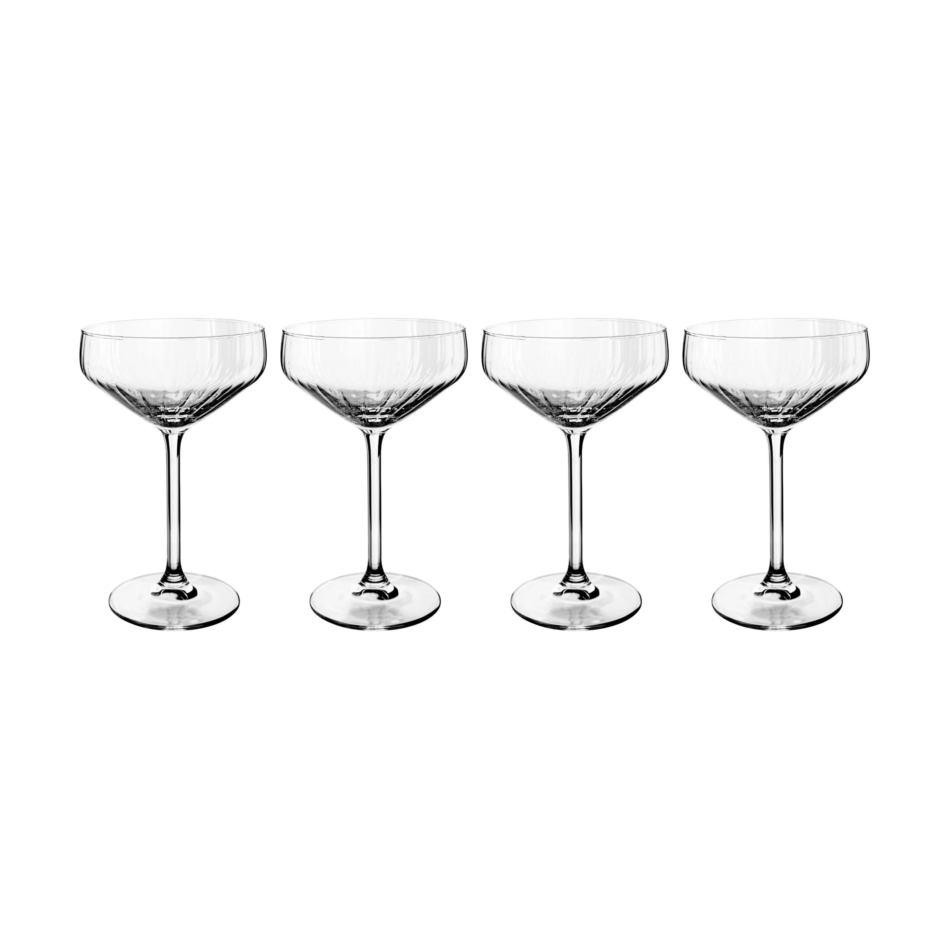 CASA Living Champagneglas Daisy Coupe Champagneglas - 4 stk. i Klar, 1