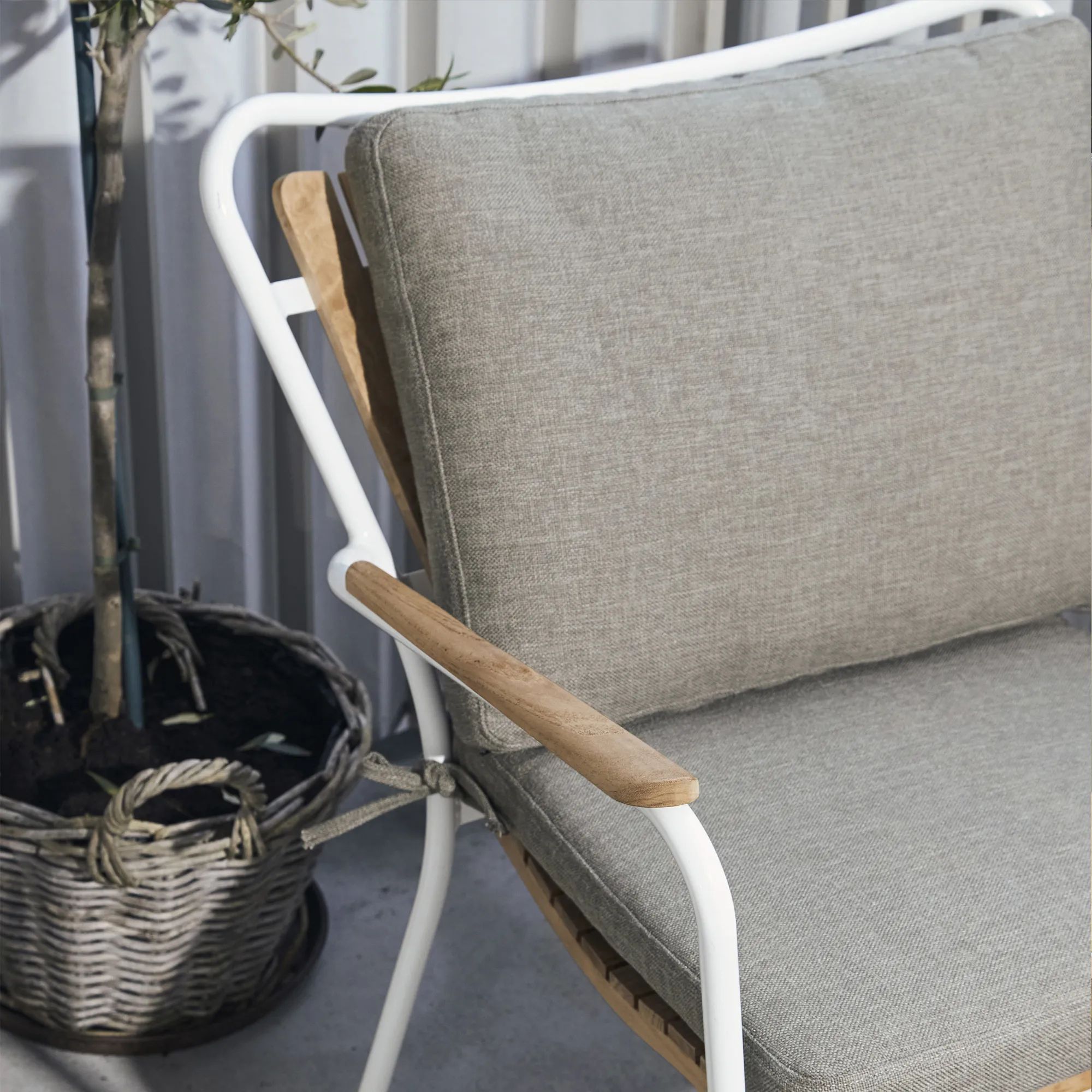 Mandalay Havehynder Marguerit Rygpude til loungestol i Khaki, 2
