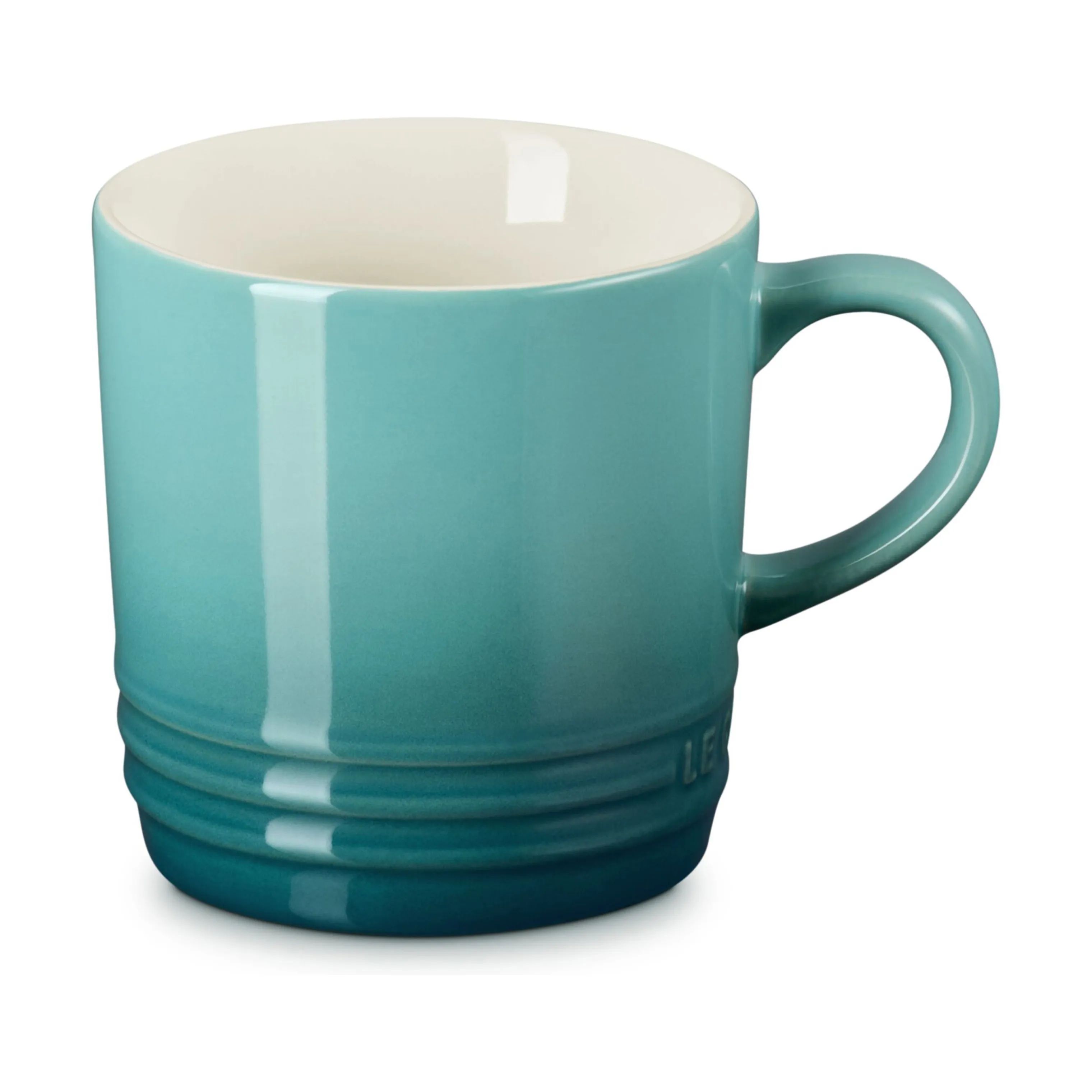 Le Creuset Krus og kopper med hank Signature Krus i Bleu Riviera, 20 cl, 2